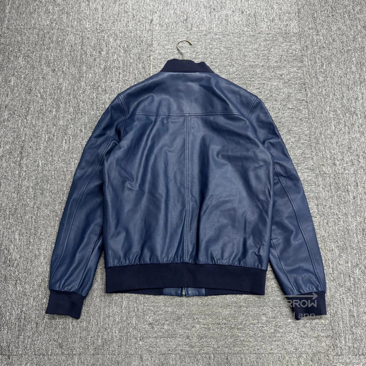 Loro Piana Blue Leather Bomber Jacket Size S. Size US S / EU 44-46 / 1 - 6 Thumbnail