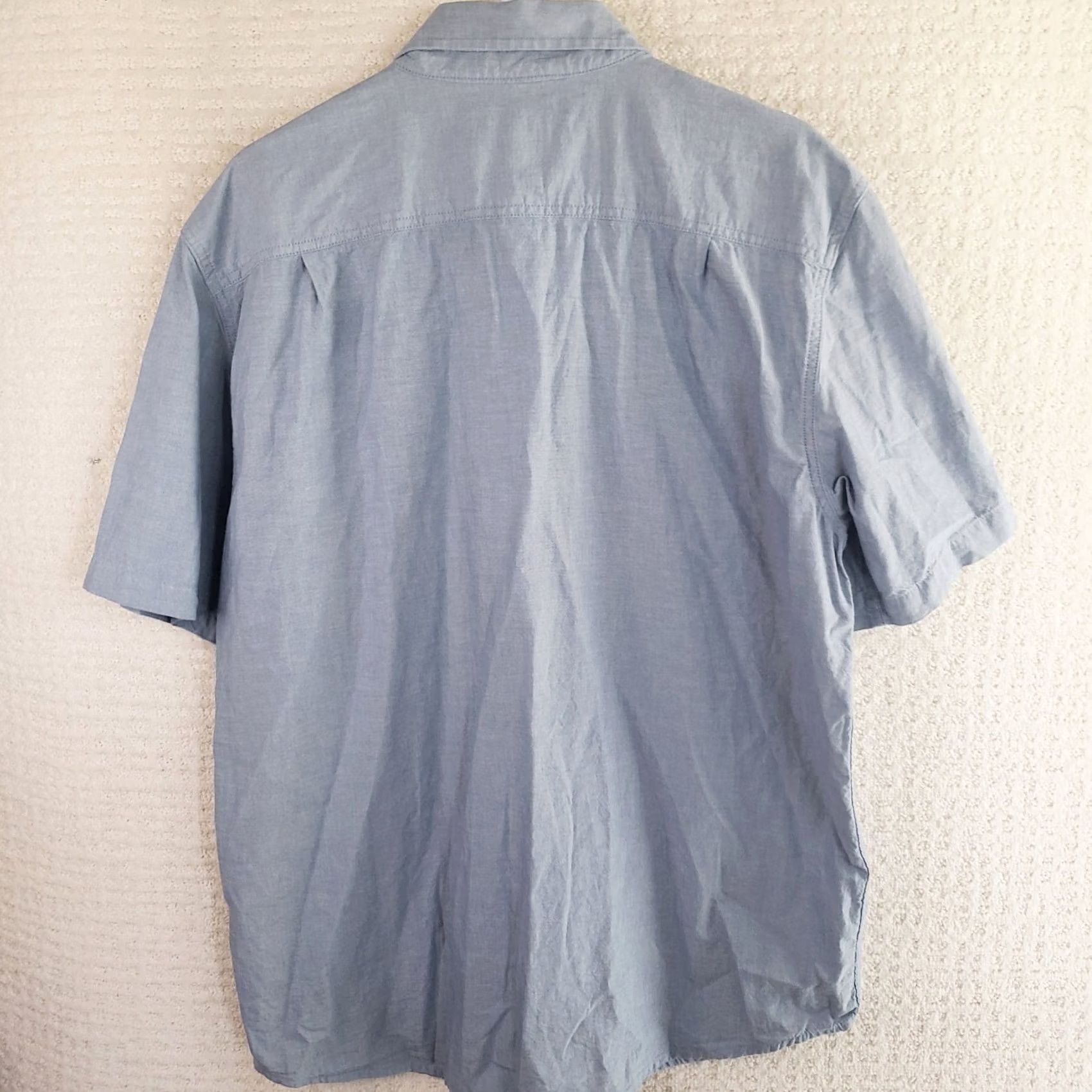 Carhartt VINTAGE Carhartt Denim Button Down Short Sleeve Relaxed Fit Mens L Loose Fit Work Shirt Size US L / EU 52-54 / 3 - 7 Thumbnail