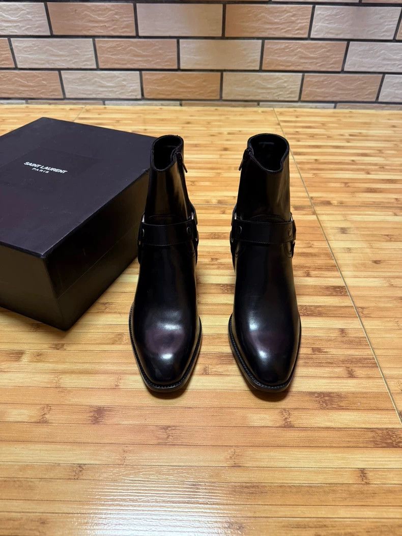 Yves Saint Laurent Saint Laurent 16 FW 6 cm Hoop Chelsea Boots 2502-Nextarrow Size US 7 / EU 40 - 2 Thumbnail