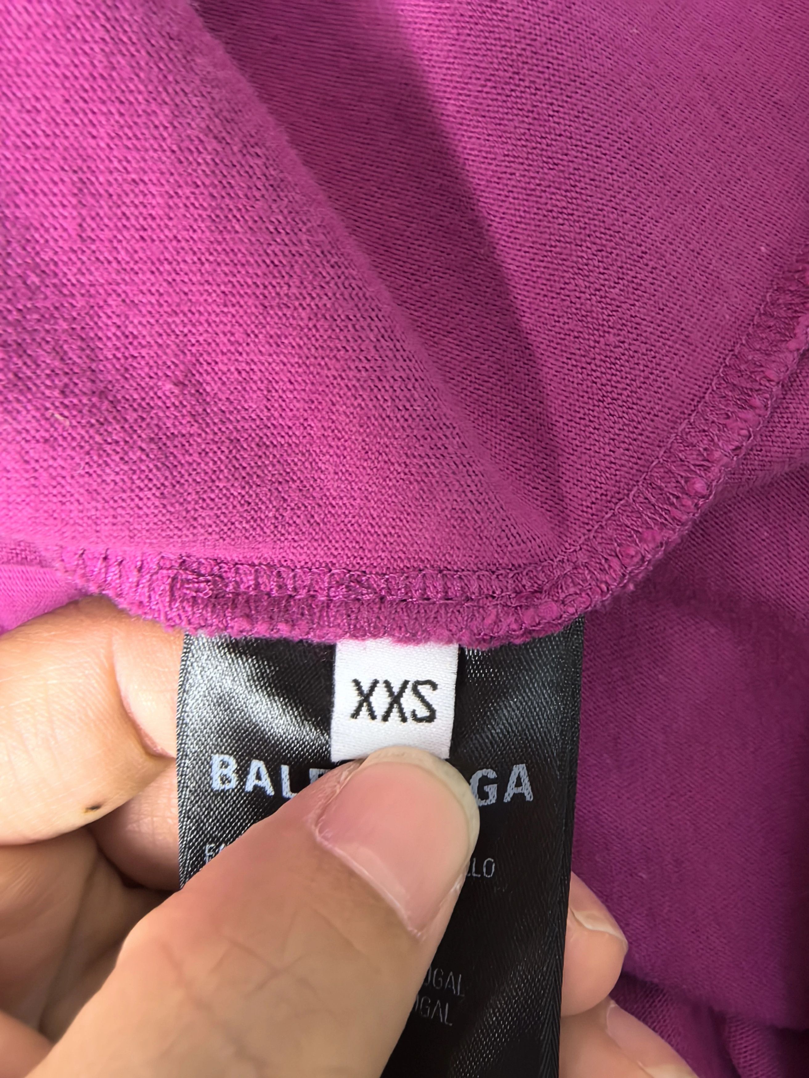 Balenciaga Balenciaga Washed Distressed Short Sleeve Size XXS / US 00 / IT 34 - 4 Thumbnail