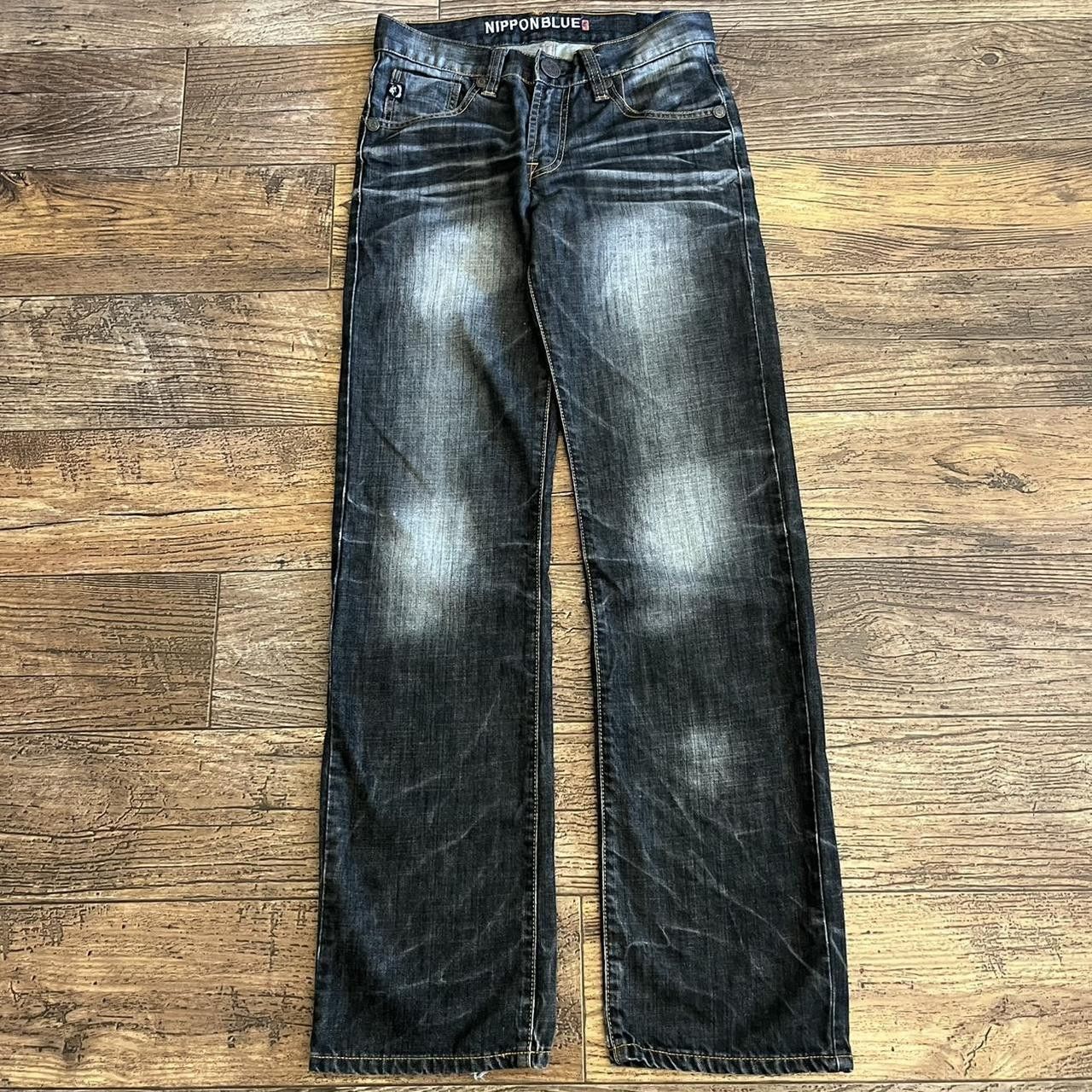 Vintage Y2K Nippon Blue Jizo Bosatsu Jeans Size US 29 - 2 Thumbnail