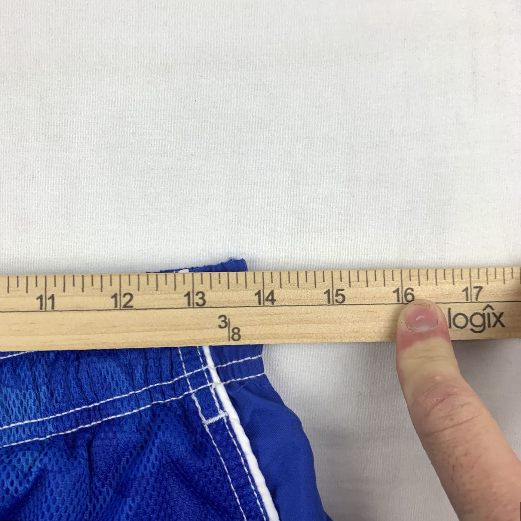 Nike VINTAGE Nike Swim Trunks Bottom Men M Blue Beach 90s Y2K Grunge Swim Shorts Size US 31 - 7 Thumbnail