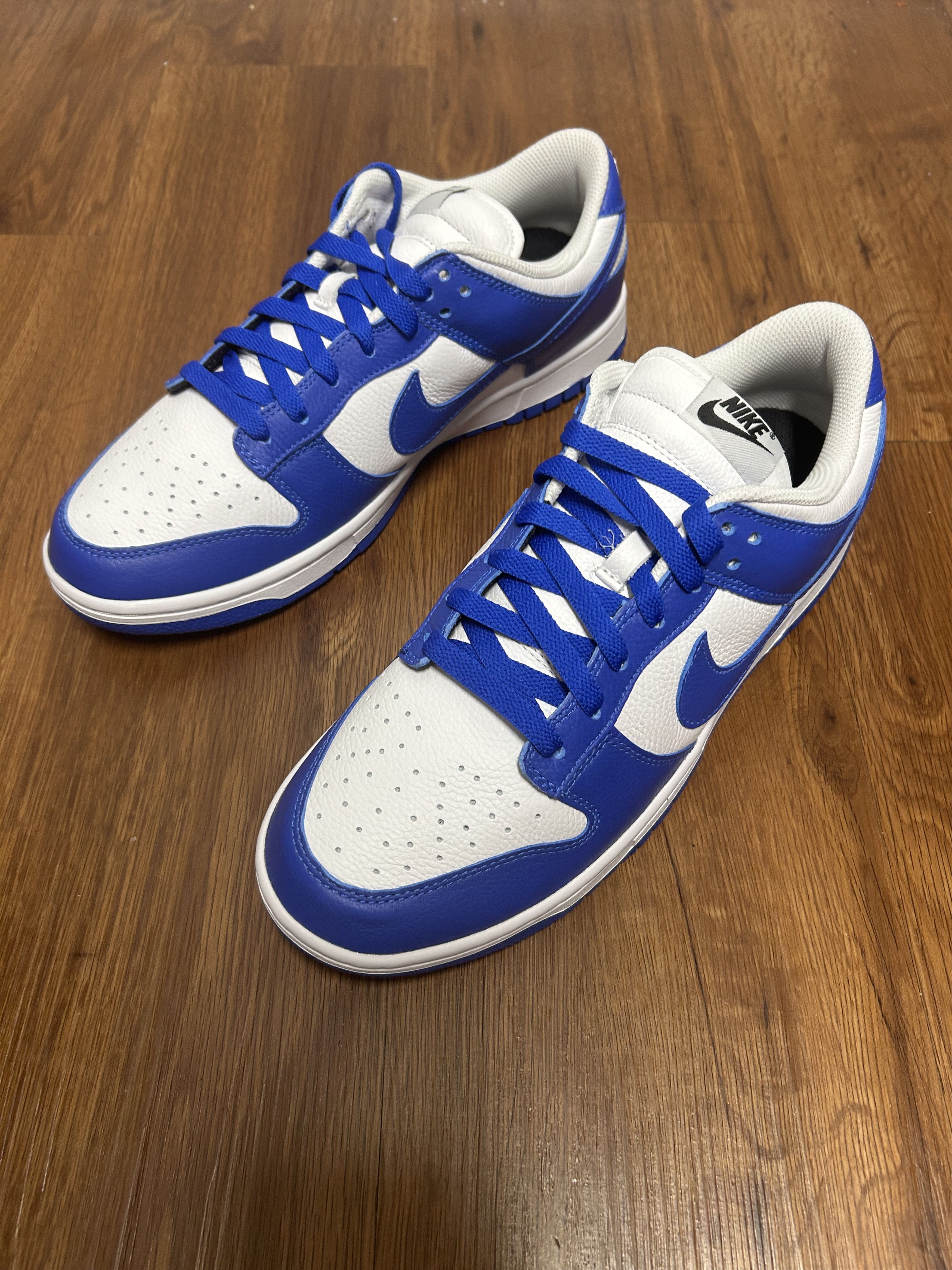 Nike Nike By You Dunk Low White Royal Blue Size US 10.5 / EU 43-44 - 1 Thumbnail