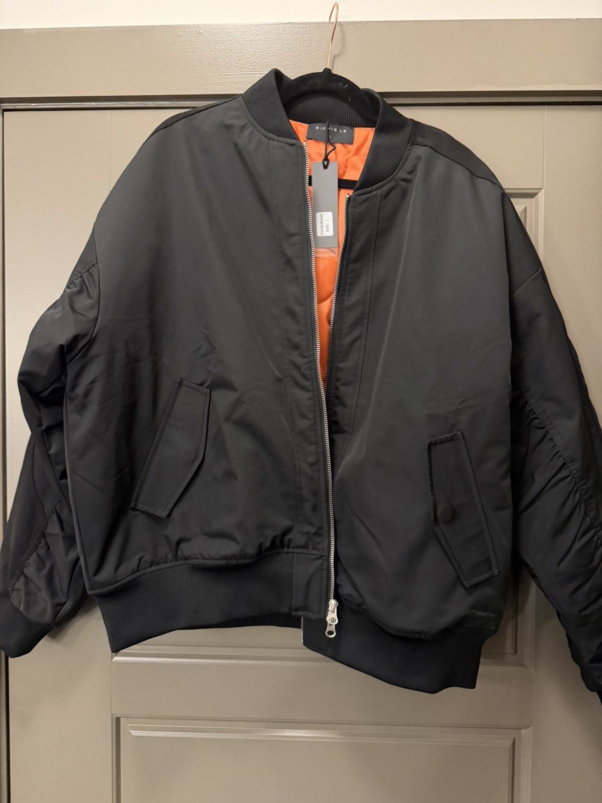 Richie Le Collection Richie Le RLC Bomber Flight Jacket Black Size US L / EU 52-54 / 3 - 1 Thumbnail