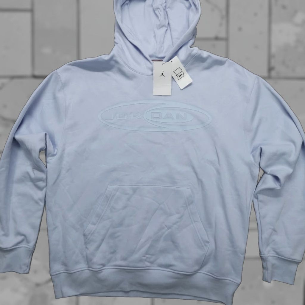 Jordan Brand Jordan Essentials Pullover Hoodie Men L Midweight Brushed Fleece Blue Logo Jumpman Shirt Hoodie Mens Blue Jordan Size US L / EU 52-54 / 3 - 1 Thumbnail