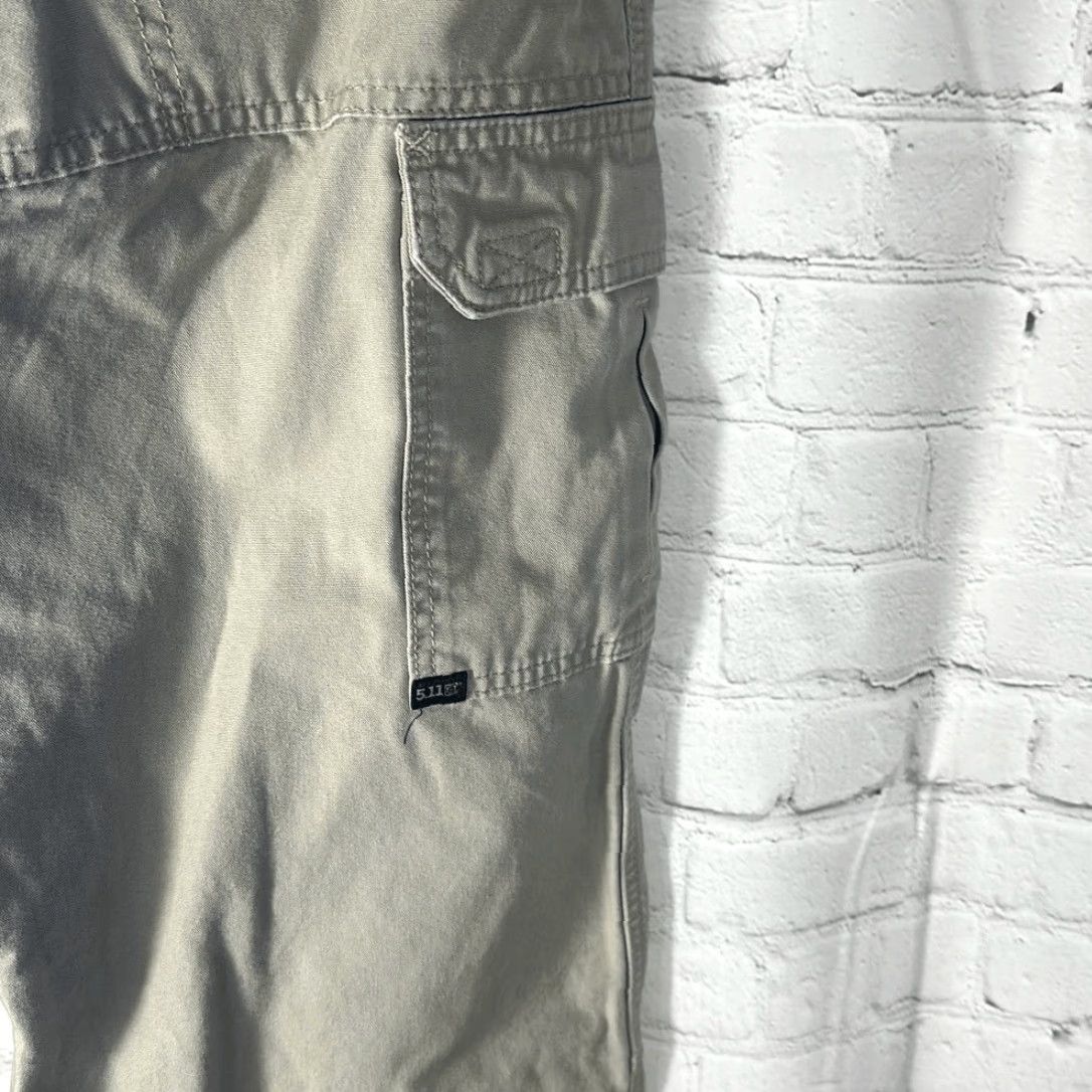 Vintage VINTAGE 5.11 Tactical Men's Cotton Canvas Pants Cargo Utility Style 74251 Tan 30/30 Cargo Pants Mens 30 Tan Size US 30 / EU 46 - 6 Thumbnail