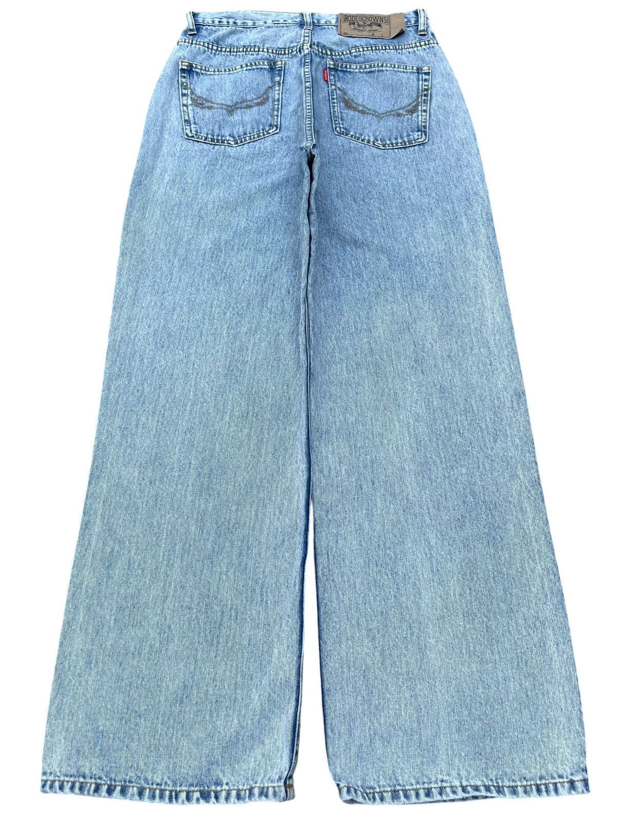 Other Vintage Japanese Brand Rodeo Crown Acid Washed Baggy Jeans Size 28" / US 6 / IT 42 - 2 Thumbnail