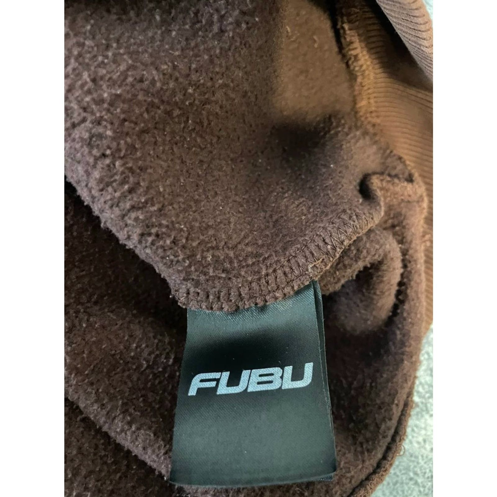 Fubu FUBU Hoodie Mens Brown Cotton Long Sleeve Pullover Drawstring S Size Regular Logo Pockets Size US S / EU 44-46 / 1 - 3 Thumbnail