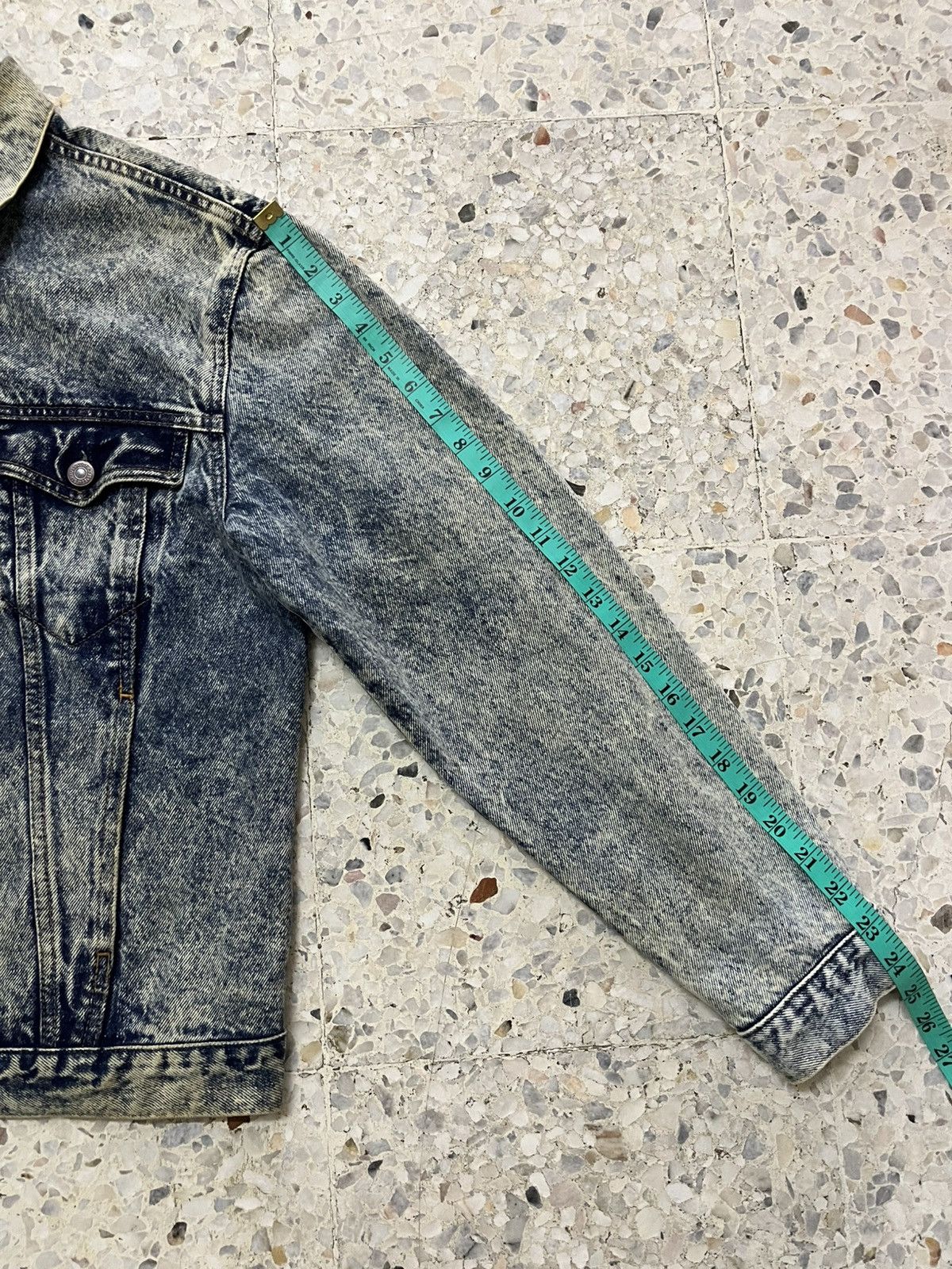 Levi's Vtg 80s Levi’s 70610 Acid Wash Trucker Jacket Size US M / EU 48-50 / 2 - 17 Thumbnail