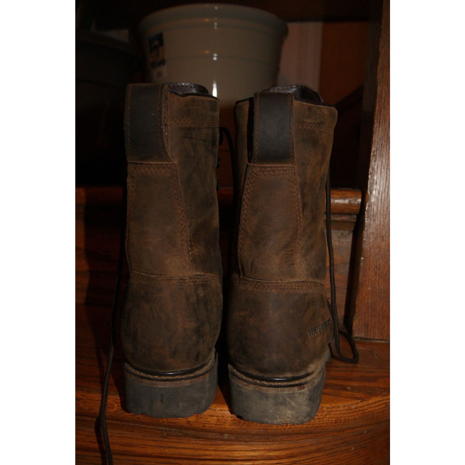 Justin Boots Men's 9D Justin Original 8" Steel Toe WP Work Boot SE961 Size US 9 / EU 42 - 7 Thumbnail