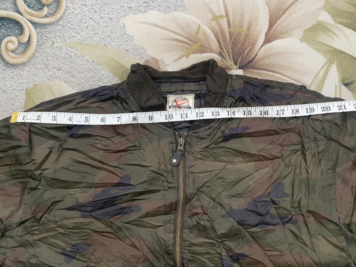 Japanese Brand Evenriver Camo Bomber Jacket Size US L / EU 52-54 / 3 - 7 Thumbnail