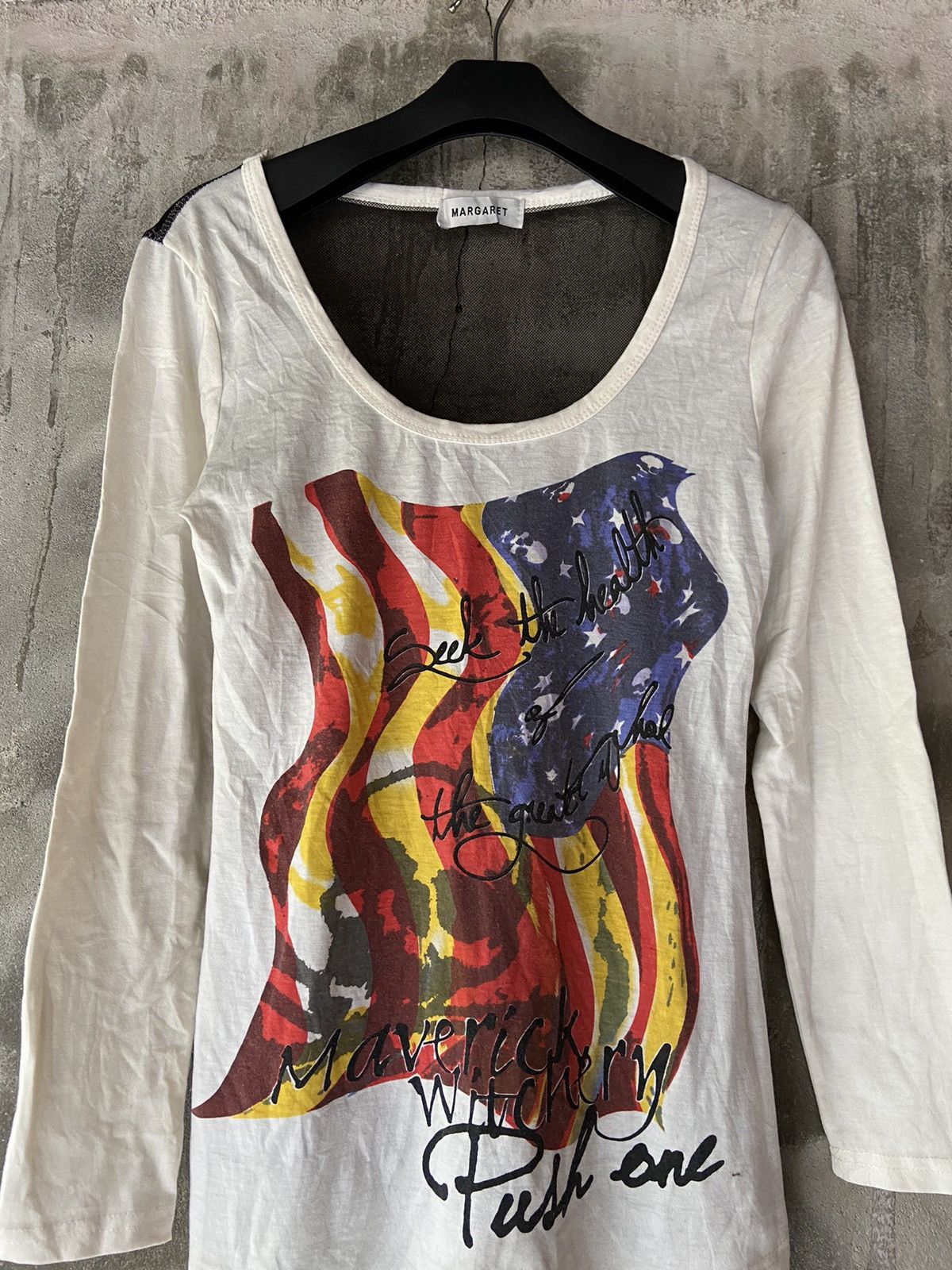 Beauty Beast × Hysteric Glamour × Japanese Brand SEEK THE HEALTH AMERICAN FLAG LONG SLEEVE Size US S / EU 44-46 / 1 - 4 Thumbnail