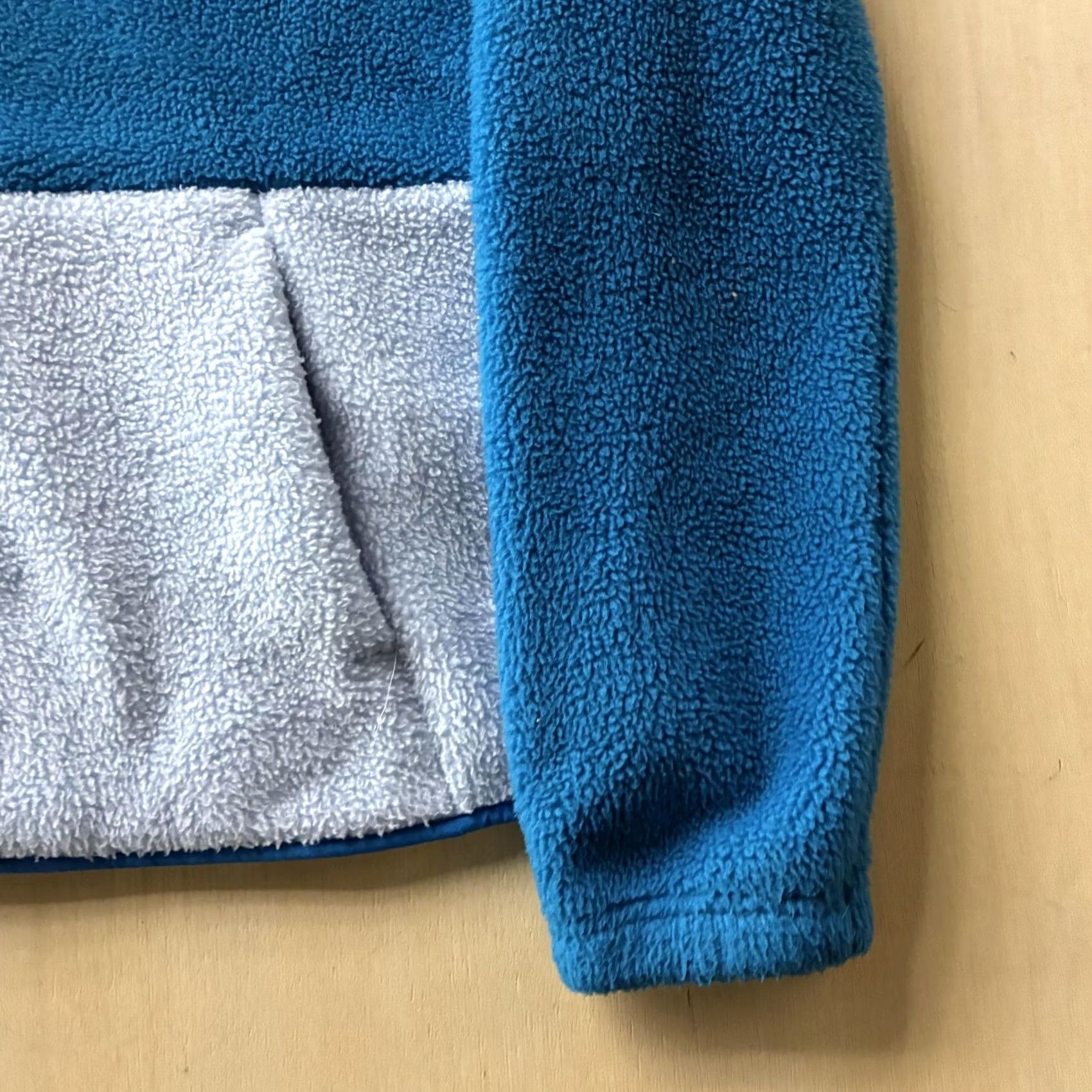 Tek Gear Tek Gear Sweatshirt Womens Small Blue Colorblock Sherpa Fleece Pullover Snap Size S / US 4 / IT 40 - 2 Thumbnail