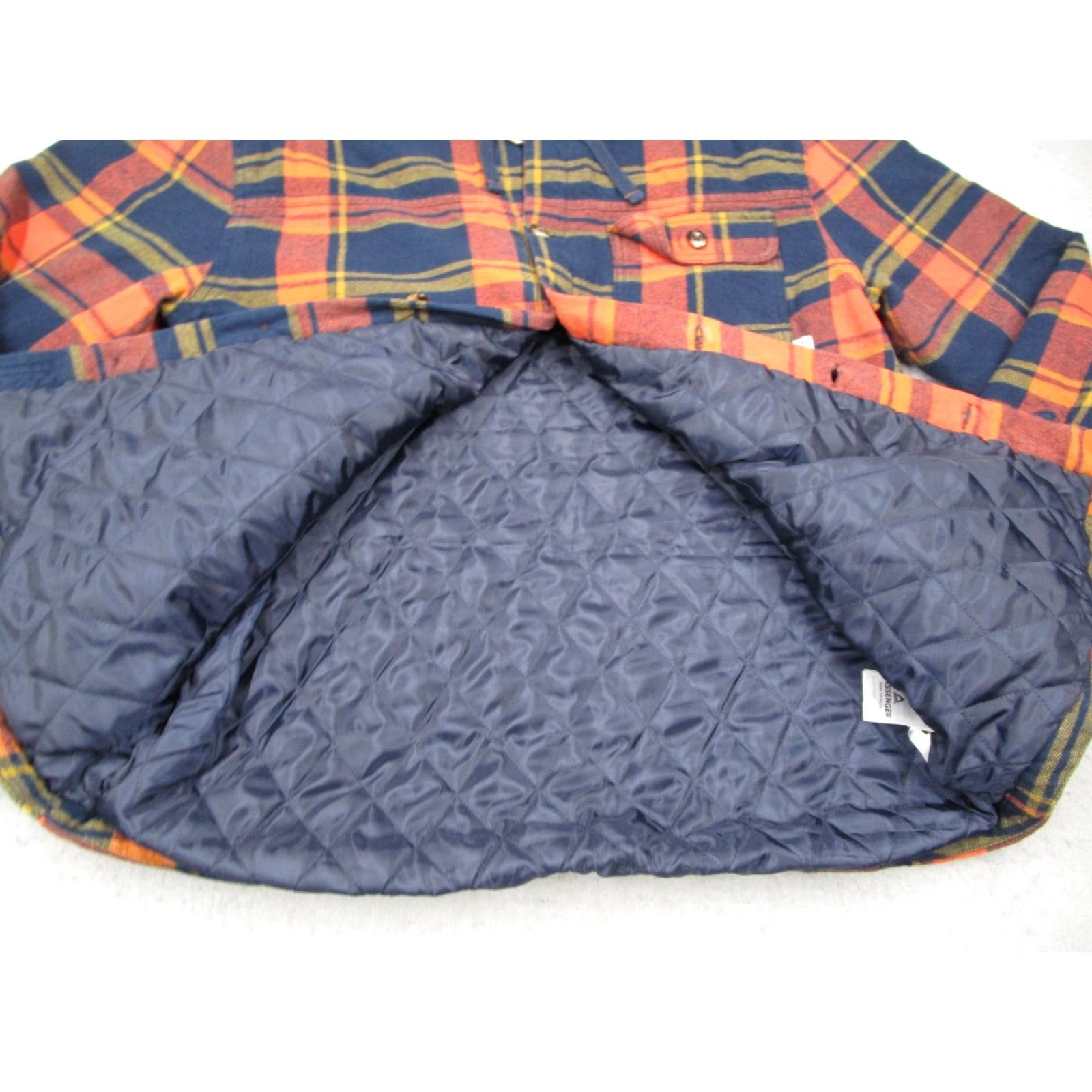 Vintage Passenger Jacket Men XL Orange Flannel Sherwood Button Up Organic Lined Size US XL / EU 56 / 4 - 3 Thumbnail