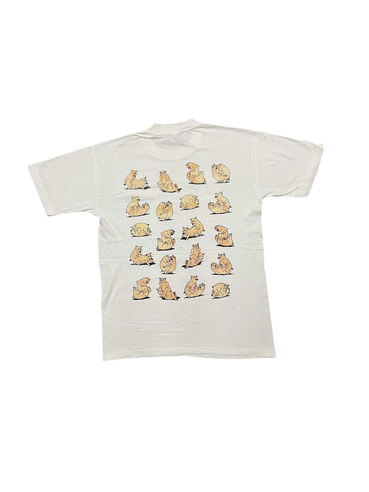 Vintage 90s FARM ANIMAL PIG ALL SEX POSITION FUNNY DESIGN Size US L / EU 52-54 / 3 - 2 Thumbnail