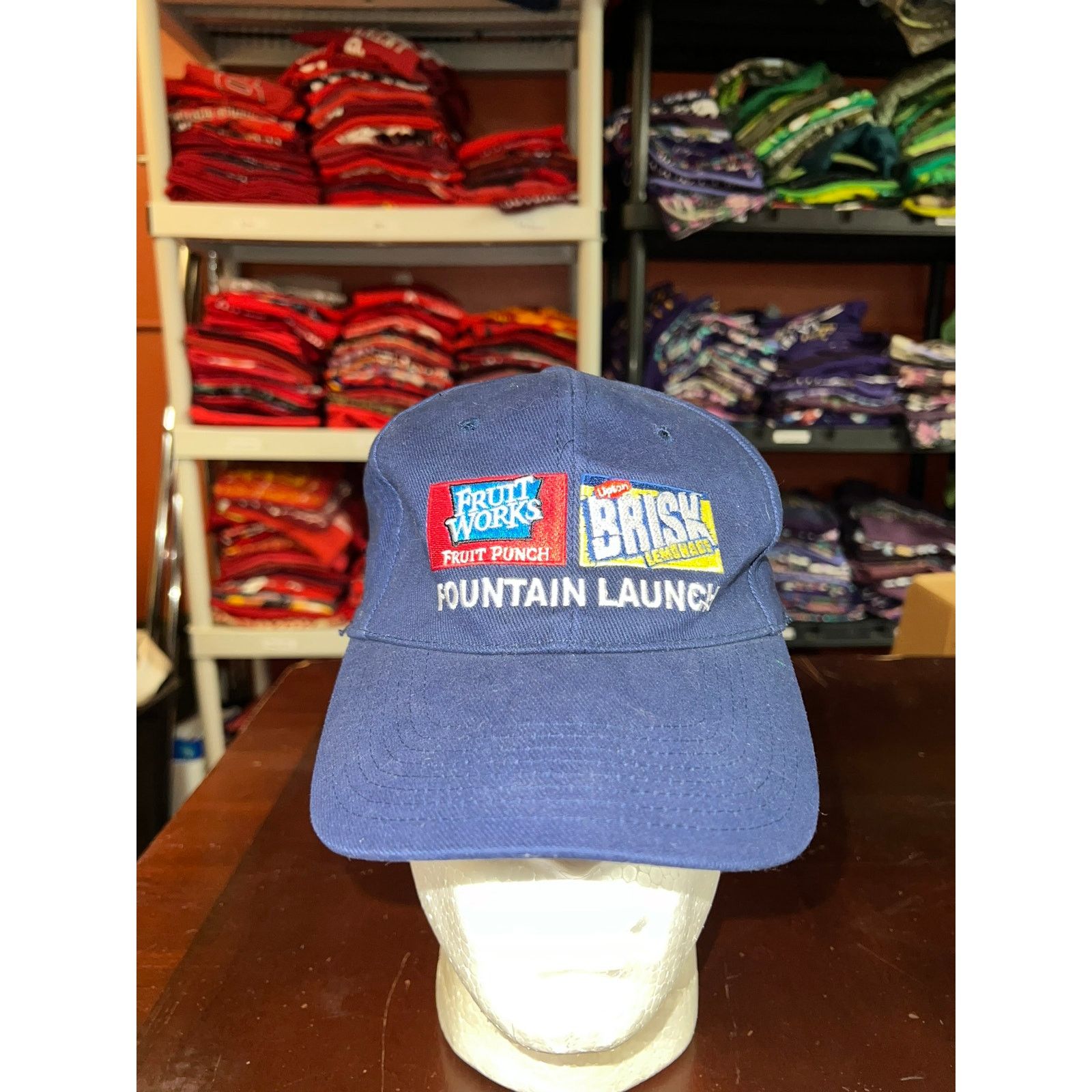 Vintage Vintage Brisk Lemonade Hat Fruit Works Punch Lipton Cap Size ONE SIZE - 1 Thumbnail
