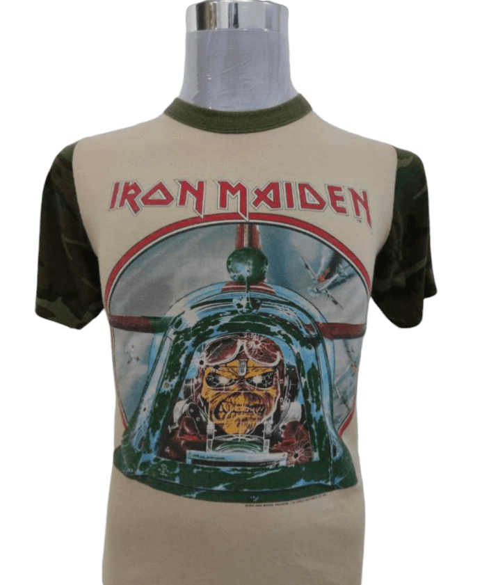 Band Tees Vintage tee iron maiden camo Size US M / EU 48-50 / 2 - 2 Thumbnail