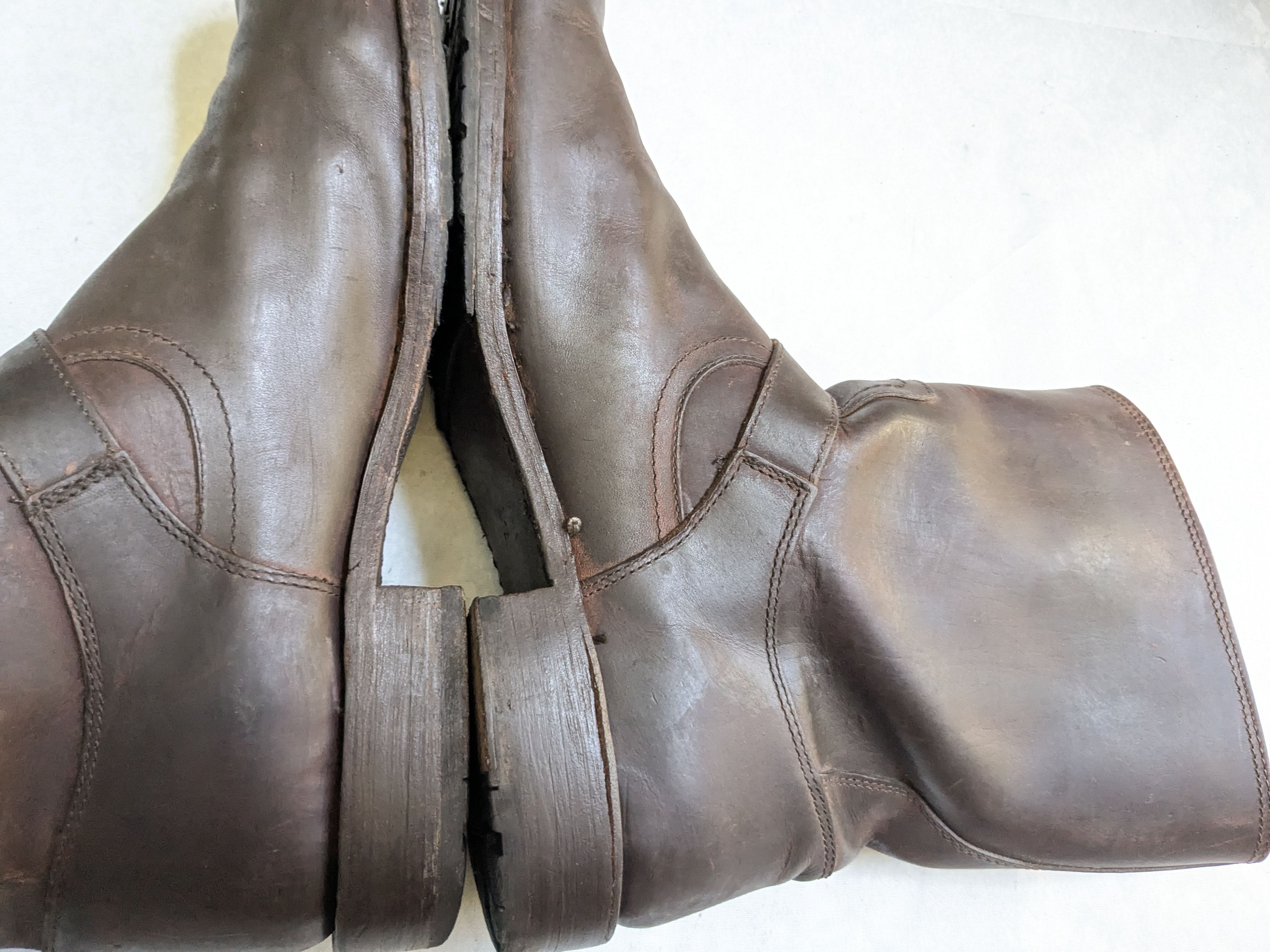 Frye Frye Engineer Boots Brown 13 D Leather Buckle Strap Size US 13 / EU 46 - 11 Thumbnail
