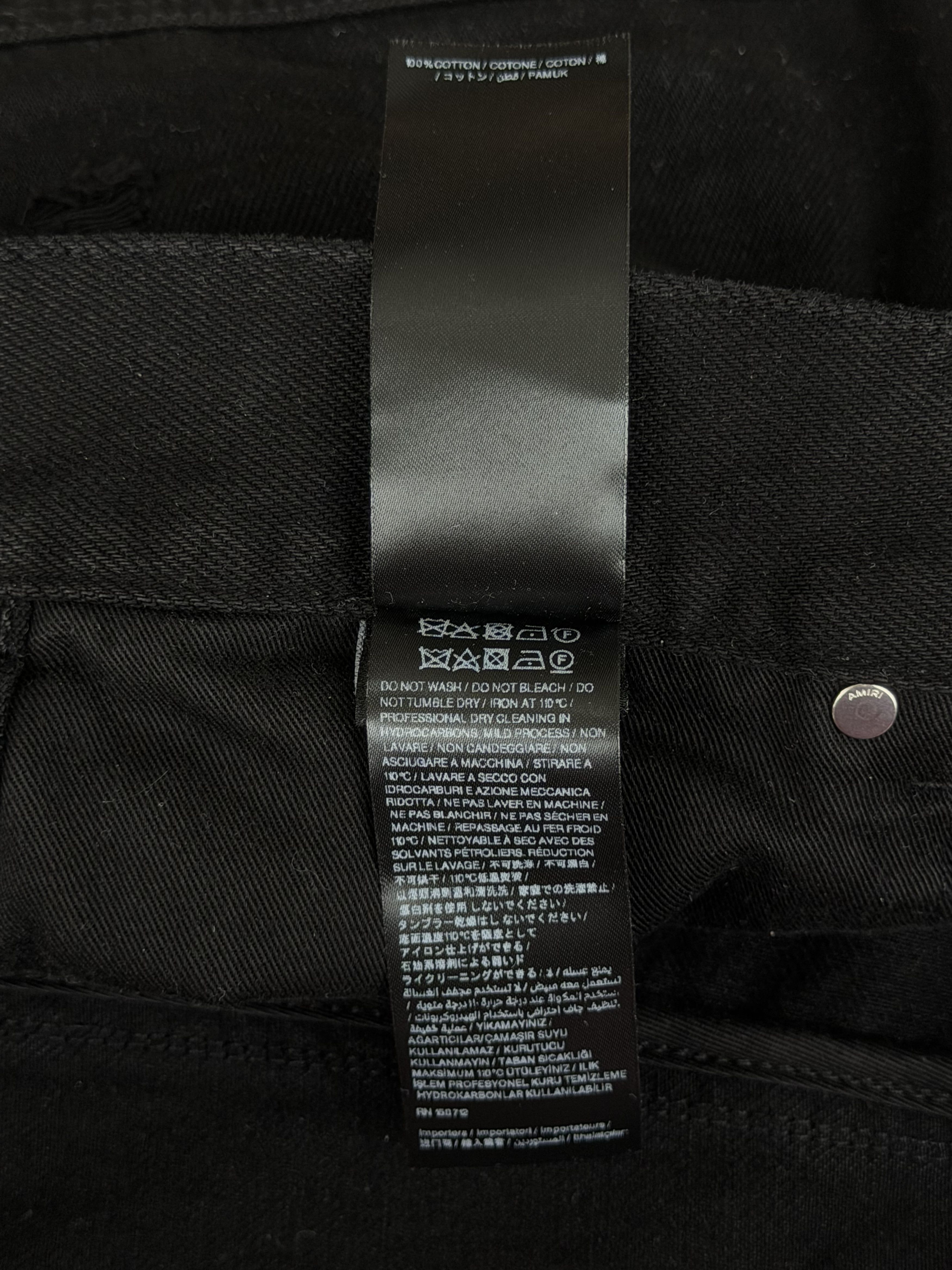 Amiri Amiri Black Double Knee Carpenter Pants Size US 30 / EU 46 - 5 Thumbnail