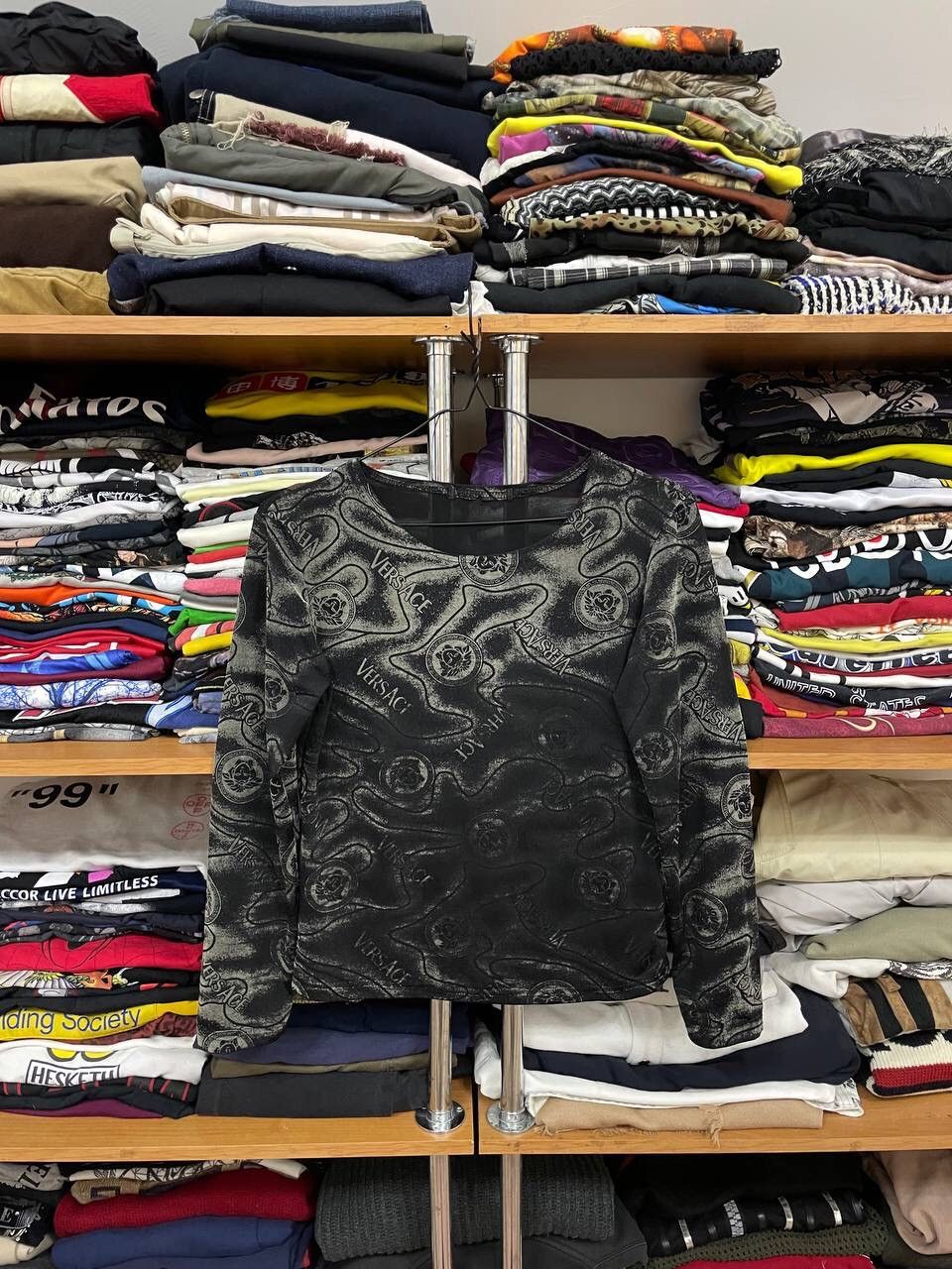 Vintage Vintage Versace avant garde Y2K Monogram long sleeve Size M / US 6-8 / IT 42-44 - 1 Thumbnail