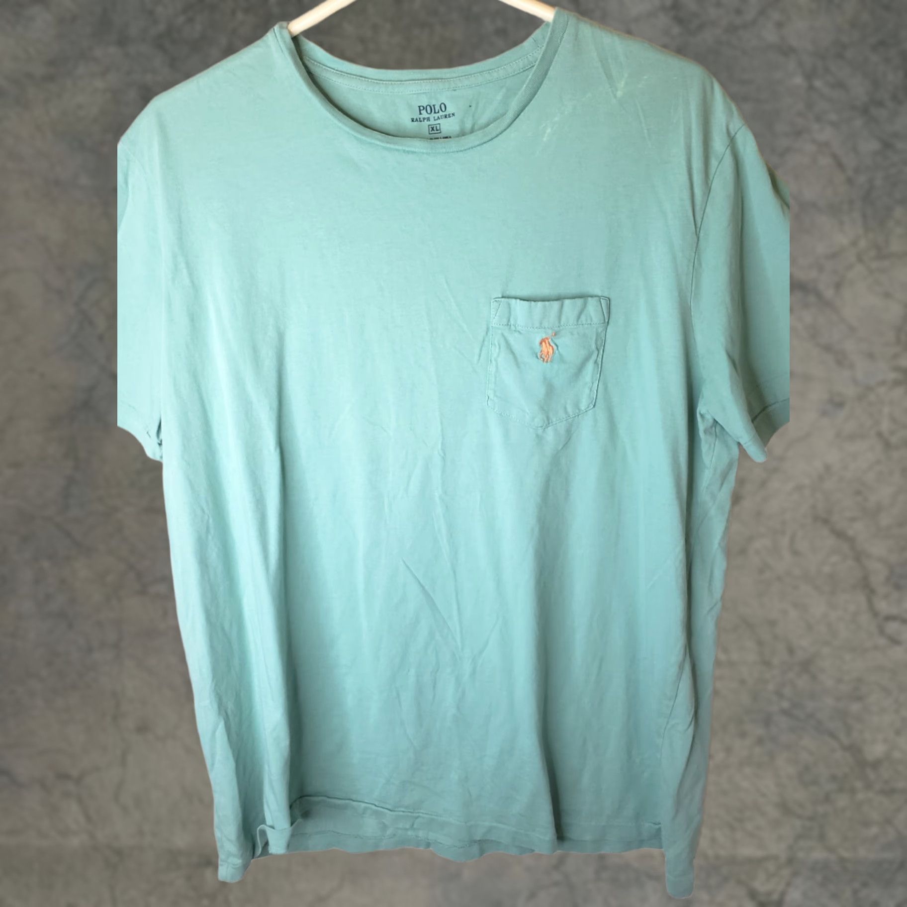 Polo Ralph Lauren Polo Ralph Lauren Tee Shirt Mens XL Teal Green 100% Cotton Crew Neck Short Sleeve Embroidered Logo Vintage: No Size US XL / EU 56 / 4 - 1 Thumbnail