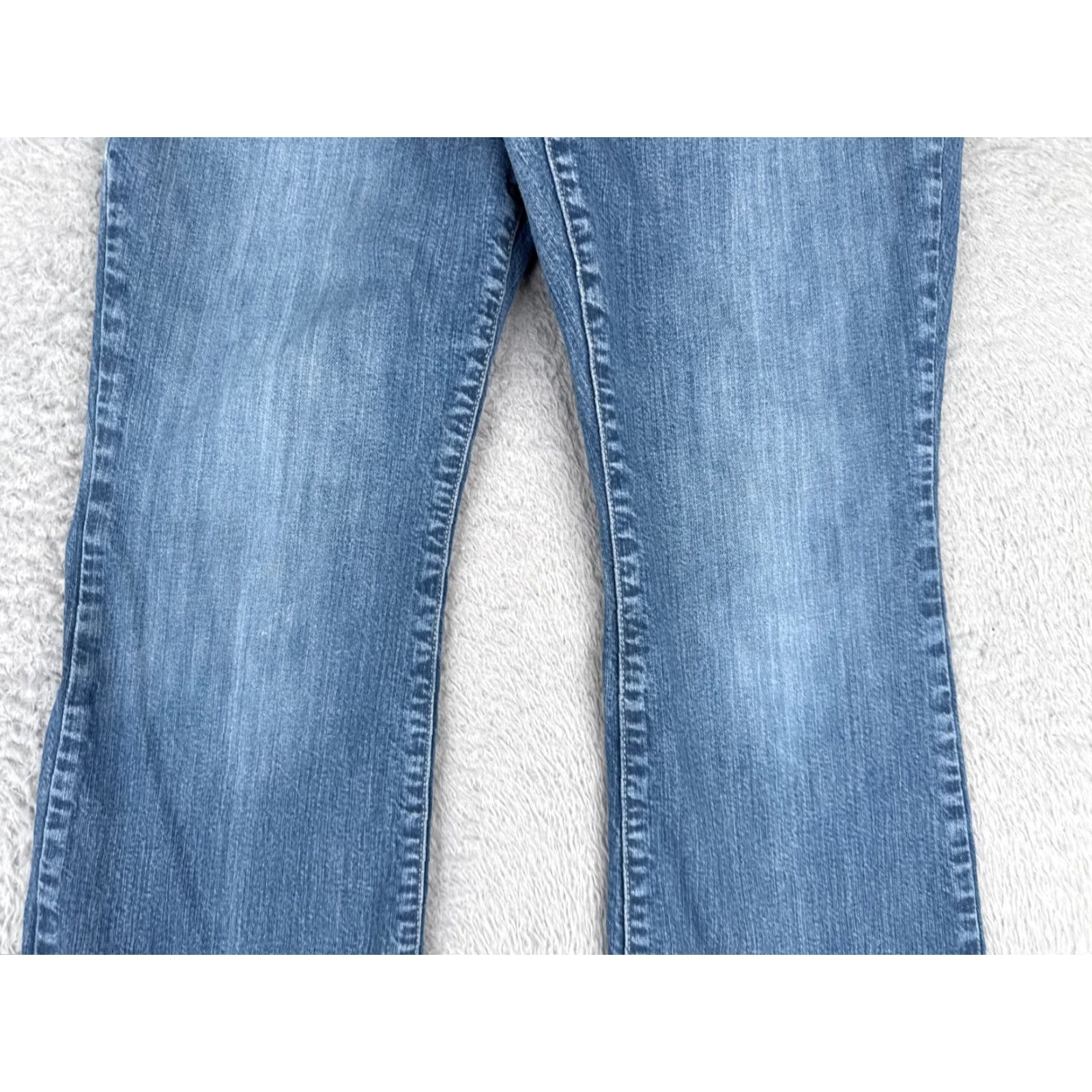 Eddie Bauer Eddie Bauer Jeans Womens 10 Bootcut Mid Rise Cotton Spandex Denim 31x27 Blue 5-Pocket Size 32" / US 10 / IT 46 - 3 Thumbnail