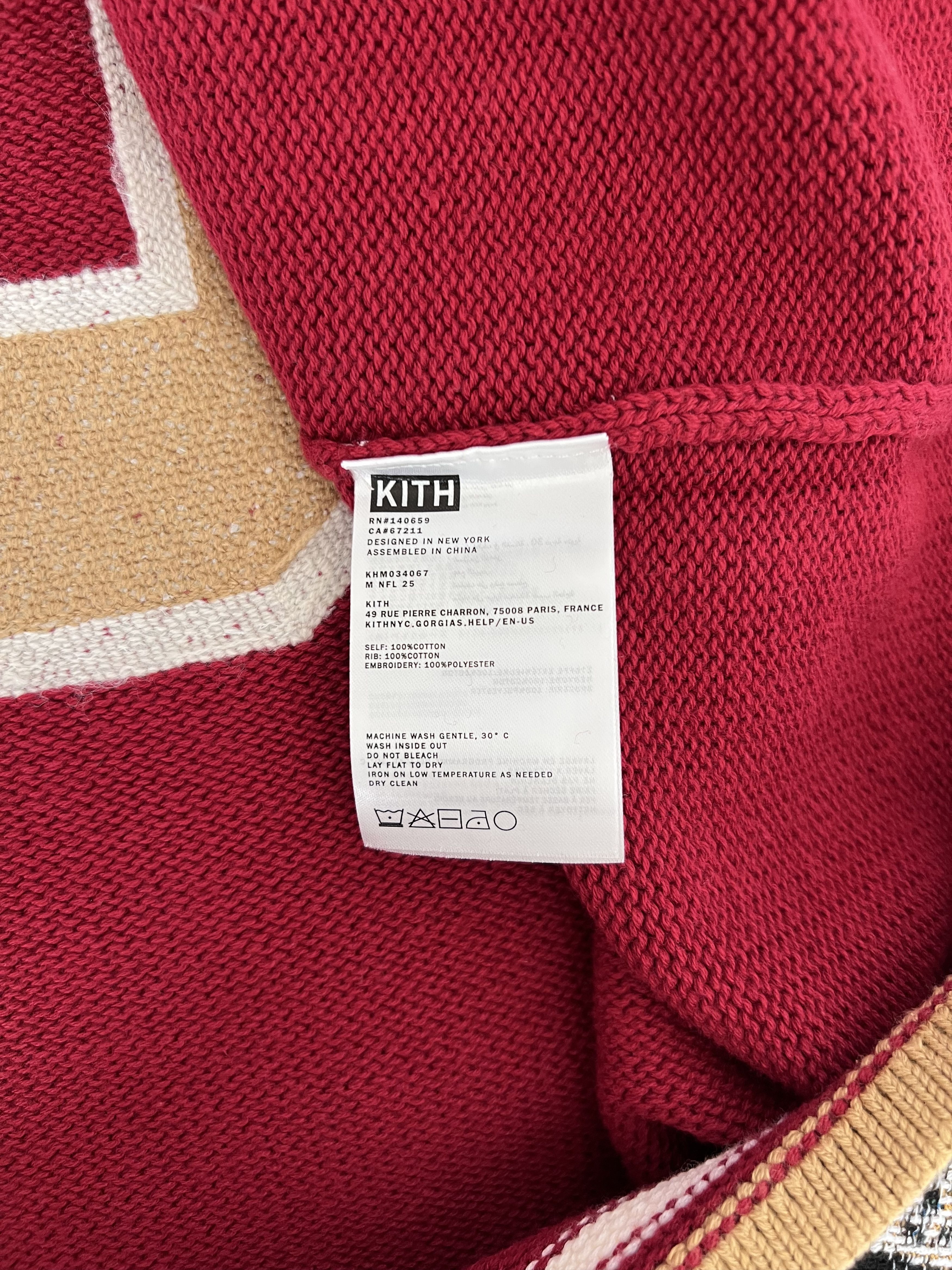Kith × NFL Kith NFL San Francisco 49ers Jerry Rice Beau Knit Sweater Size US XL / EU 56 / 4 - 11 Thumbnail