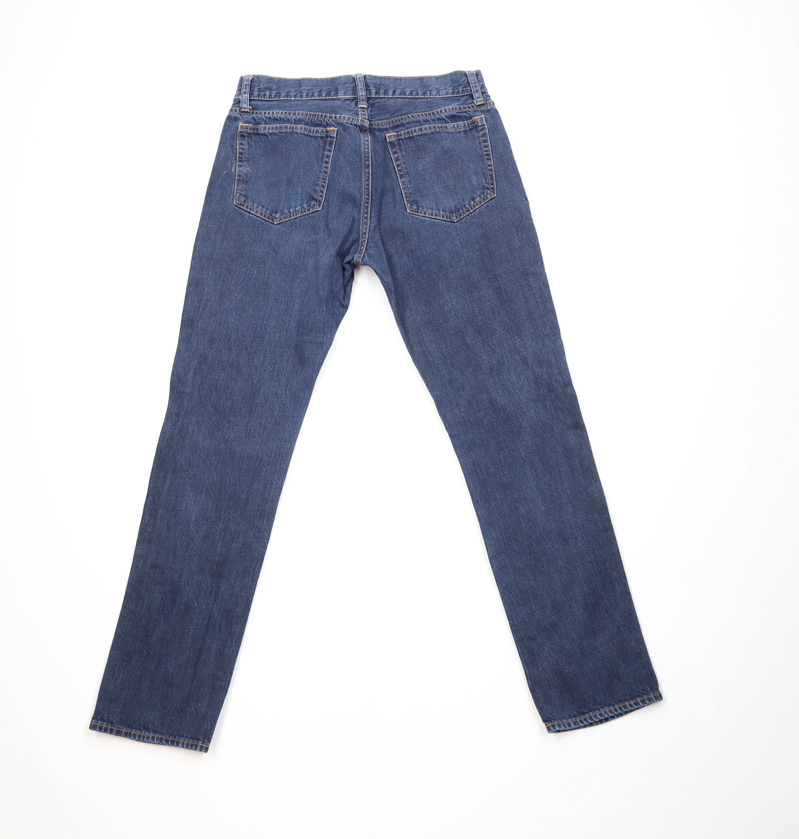 J.Crew J Crew Slim Fit Straight Leg Denim Jeans Indigo Dark Wash Size US 30 / EU 46 - 10 Thumbnail
