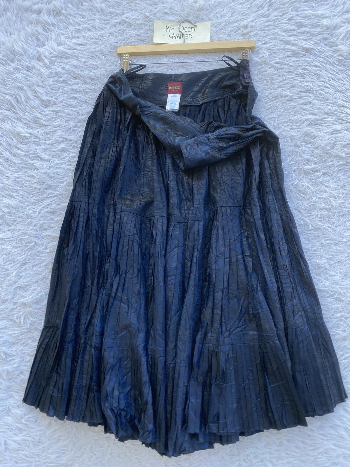 Kenzo Rare KENZO Pleated Midi Skirt Size 29" - 10 Thumbnail