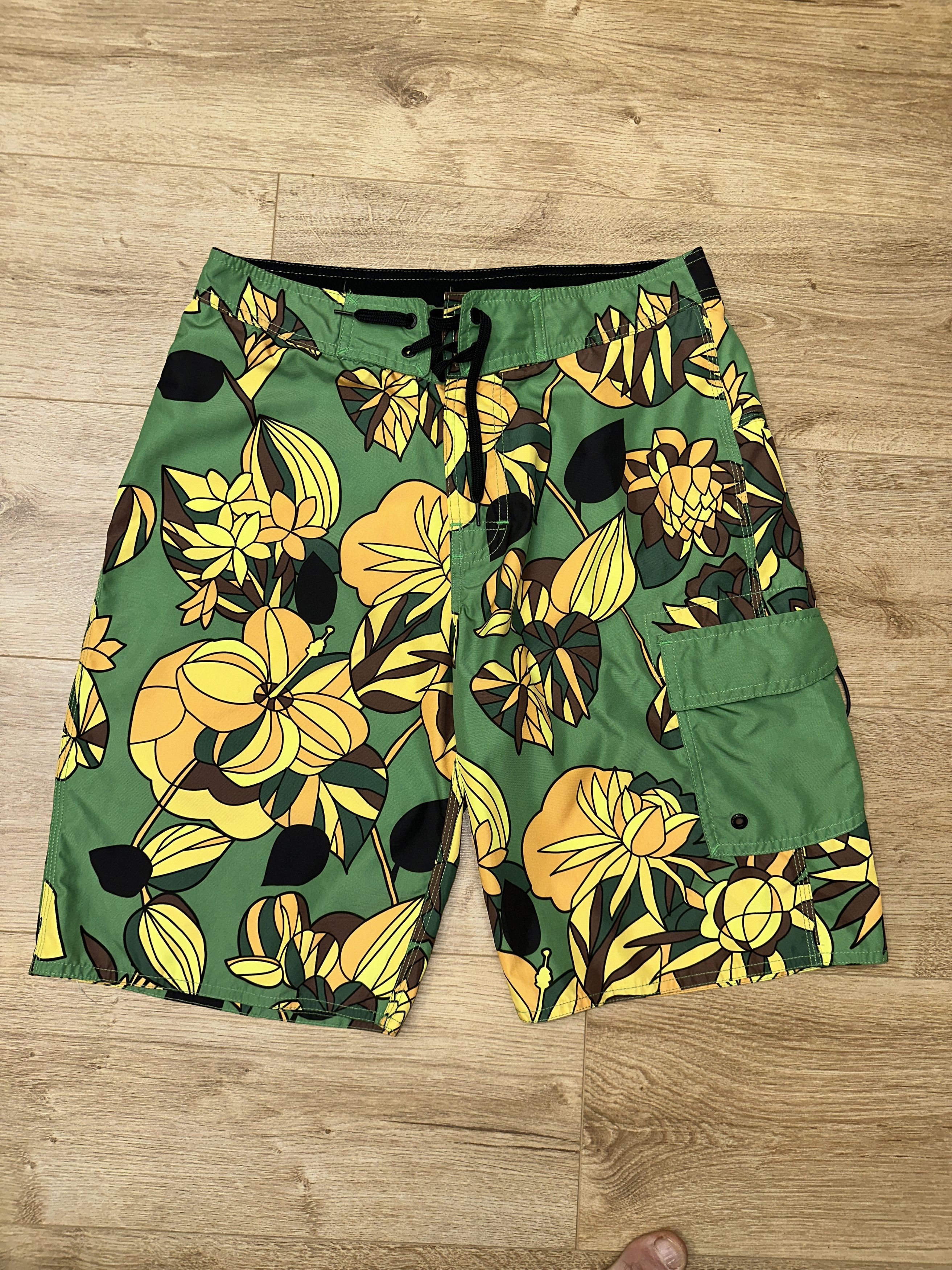 Stussy Stüssy Floral Beach Board Shorts Size 30 Surf Swim Tropical Size US 30 / EU 46 - 2 Thumbnail