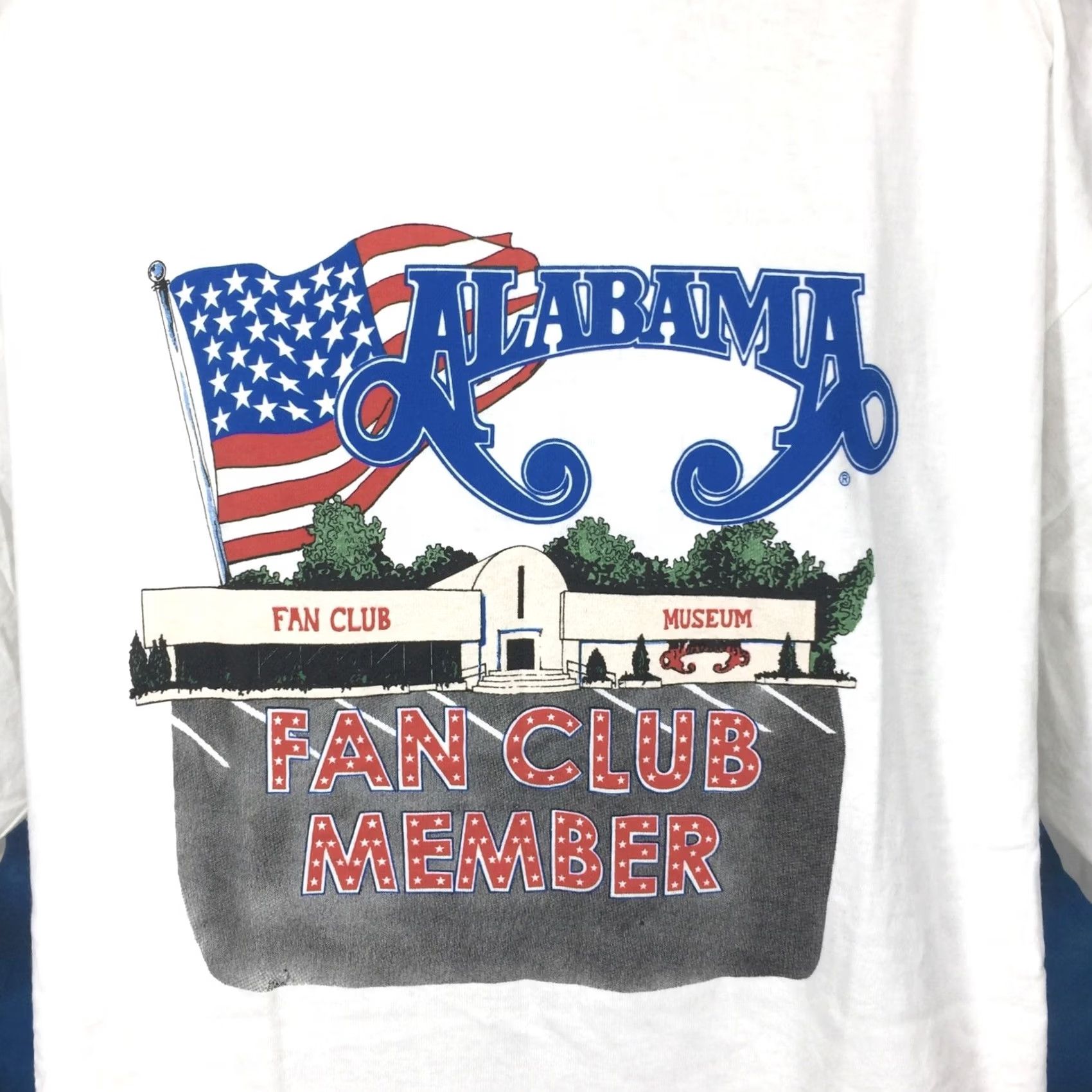Fanci Club VINTAGE Alabama Fan Club Concert T-Shirt 2XL White Men Short Sleeve Crew Neck Belton NOS 80s Rock Country Size US XXL / EU 58 / 5 - 2 Thumbnail
