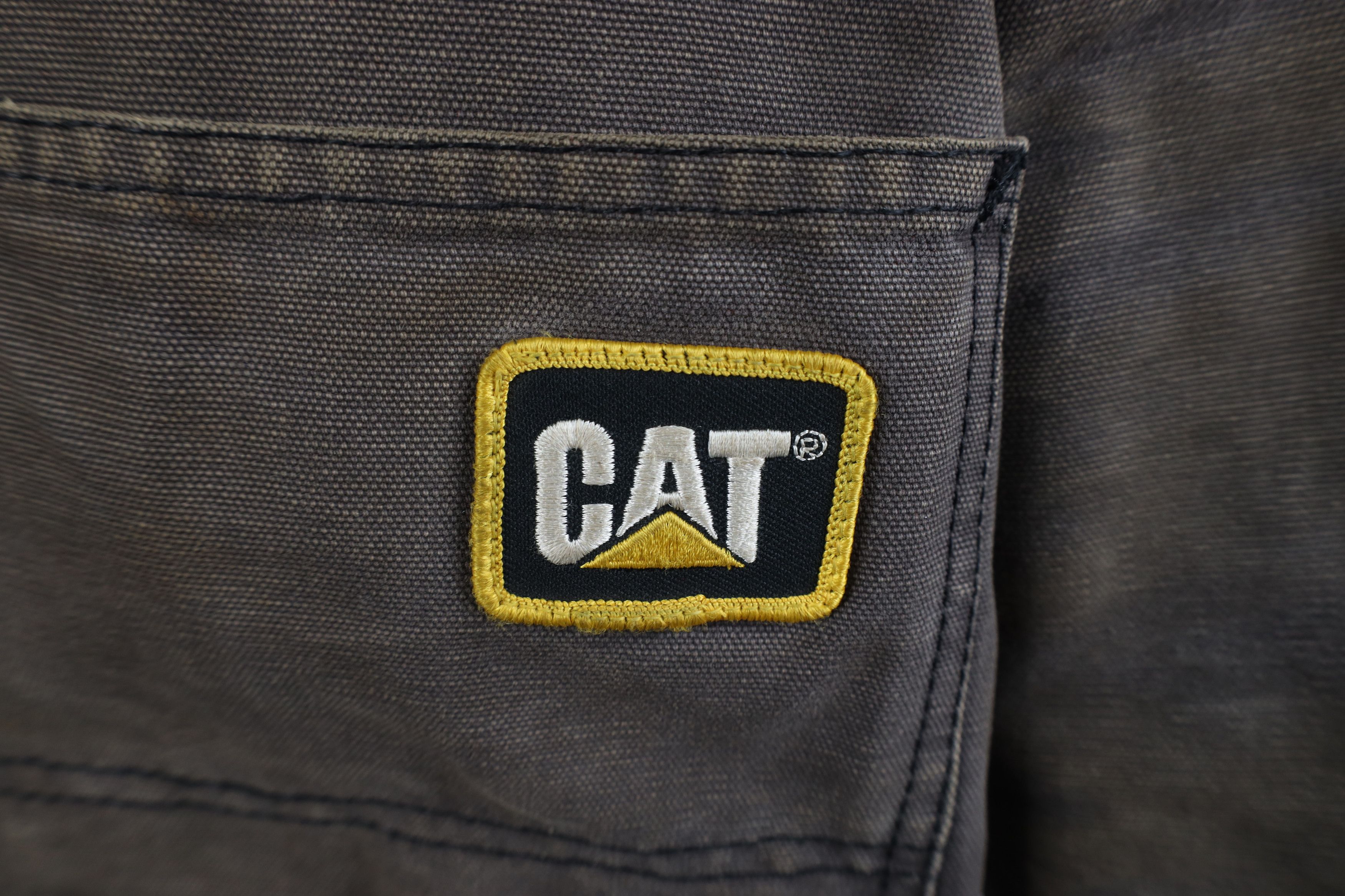 Caterpillar × Vintage Vintage 90s Cat Caterpillar Quilted Canvas Chore Barn Jacket Size US XL / EU 56 / 4 - 4 Thumbnail