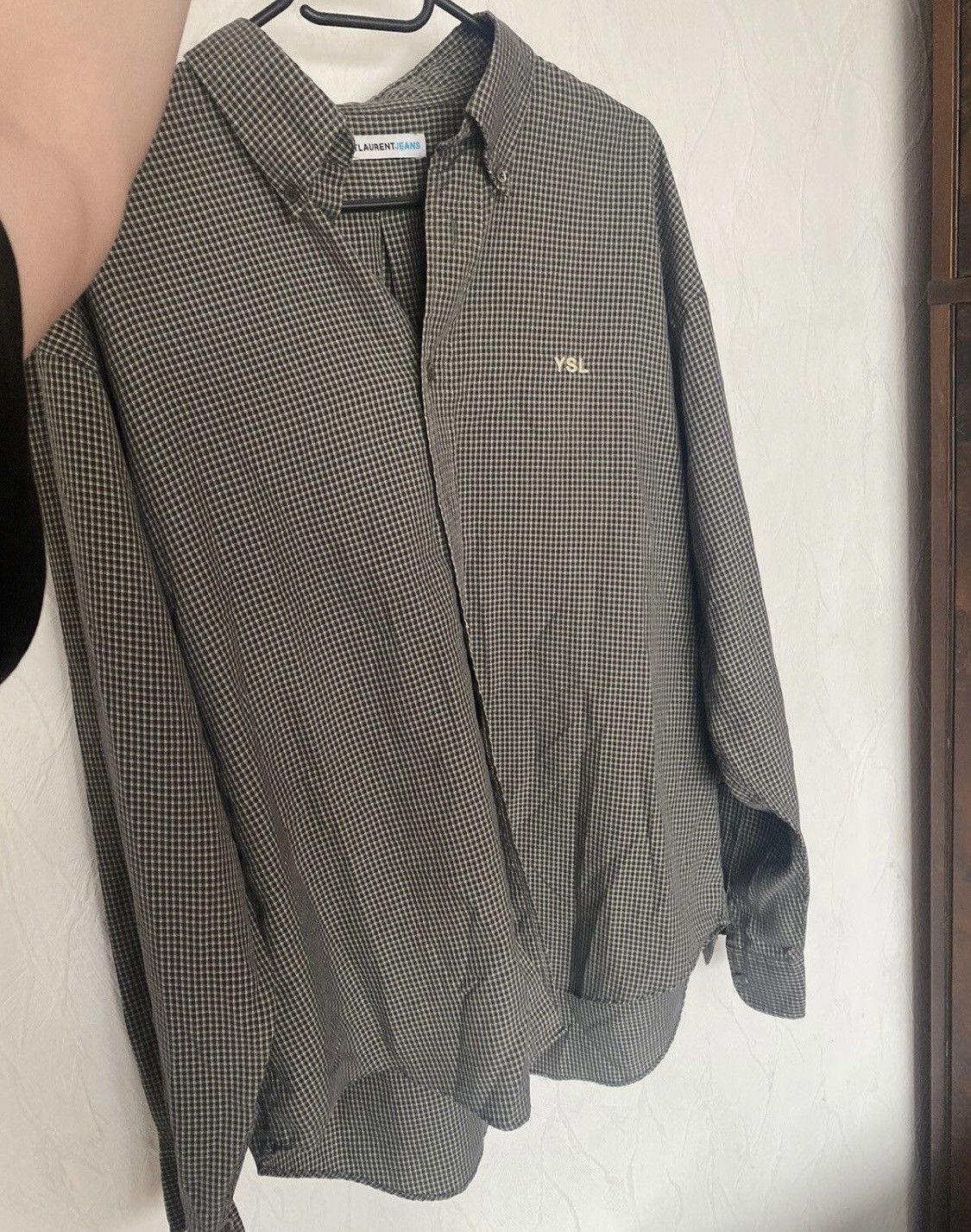 Yves Saint Laurent Yves Saint lauren mini logo YSL streetwear shirt button up Size US L / EU 52-54 / 3 - 1 Thumbnail