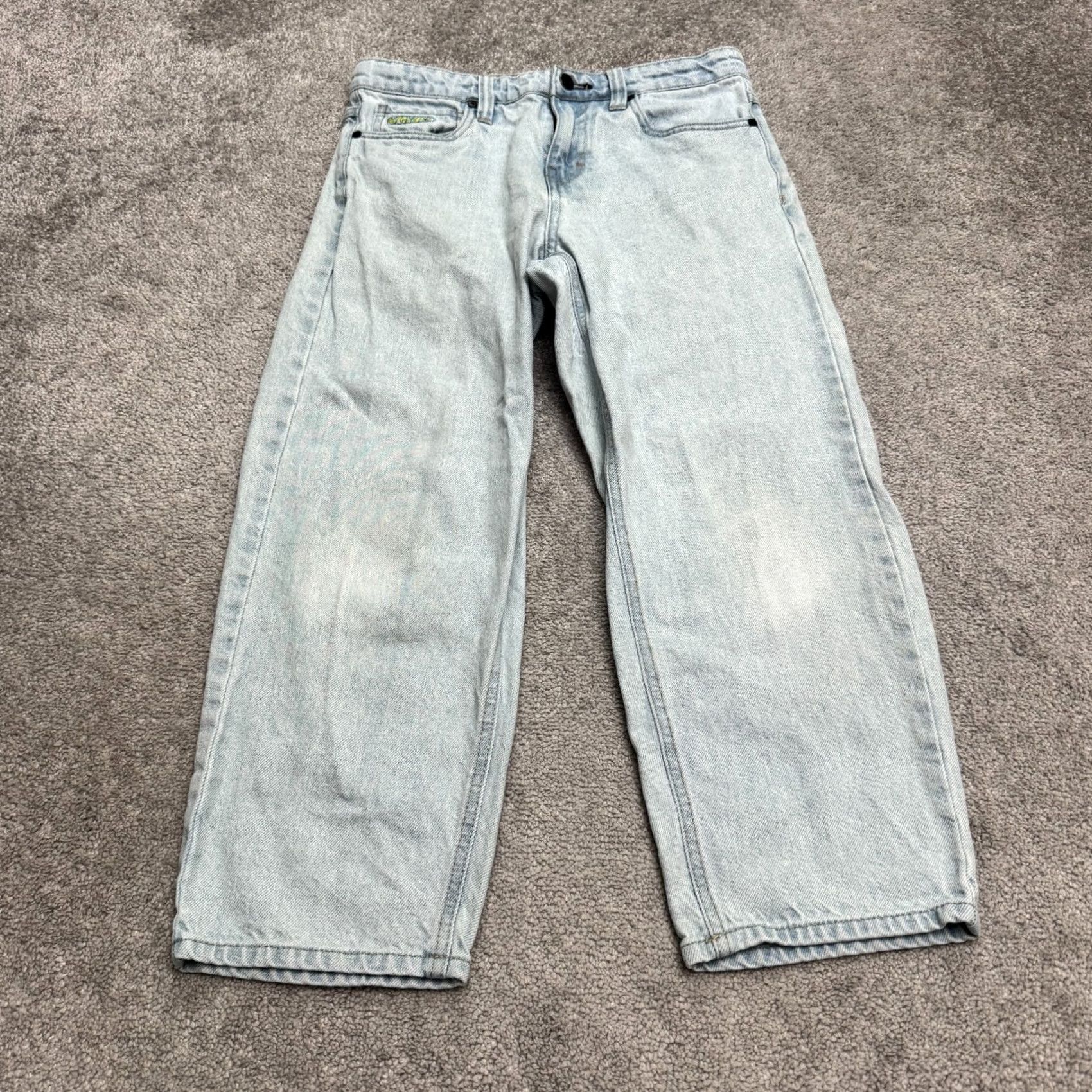 Empyre VINTAGE Empyre Jeans 90s City Streetwear 25 Light Blue Denim High Rise 5-Pocket Womens Size 42" / US 20 - 2 Thumbnail