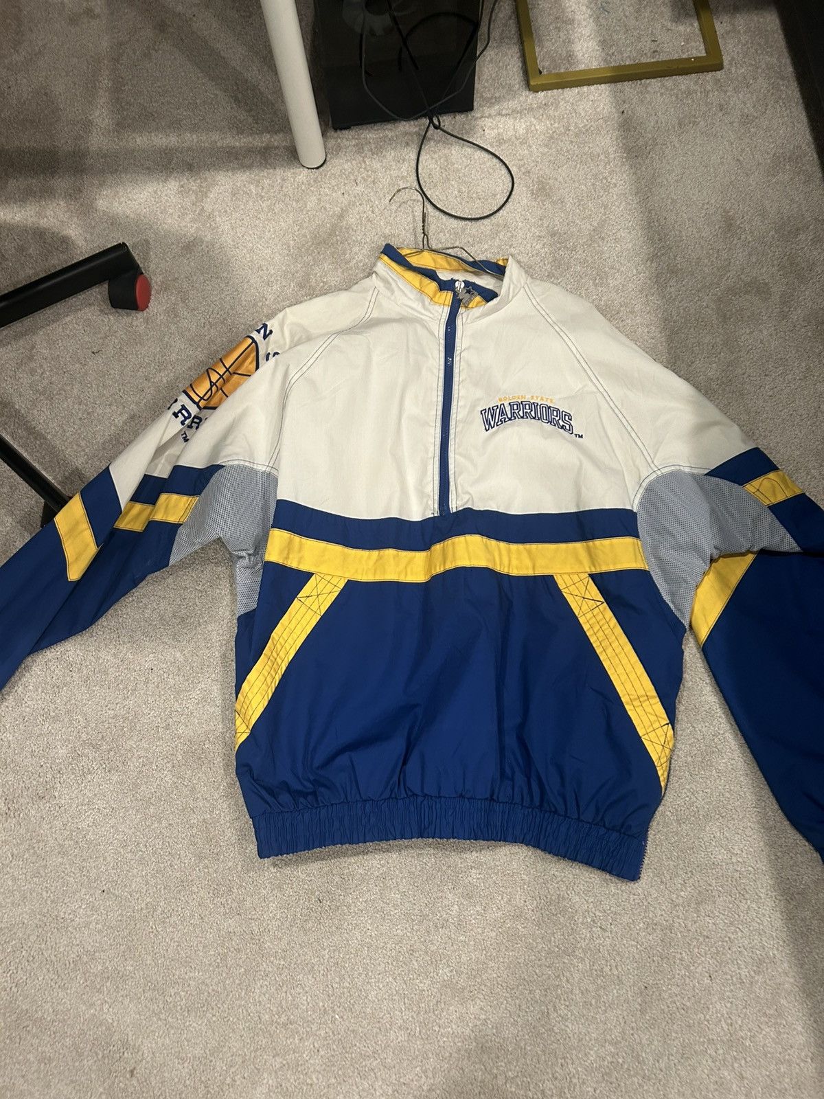 Starter Vintage 90s NBA Starter Warriors half-zip pullover jacke Size US XL / EU 56 / 4 - 1 Thumbnail