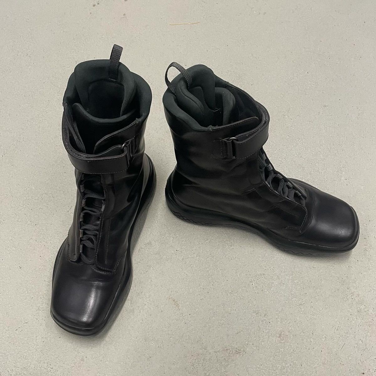 Prada Prada FW99 Black Vibram Runway Boots Size US 10 / EU 43 - 6 Thumbnail