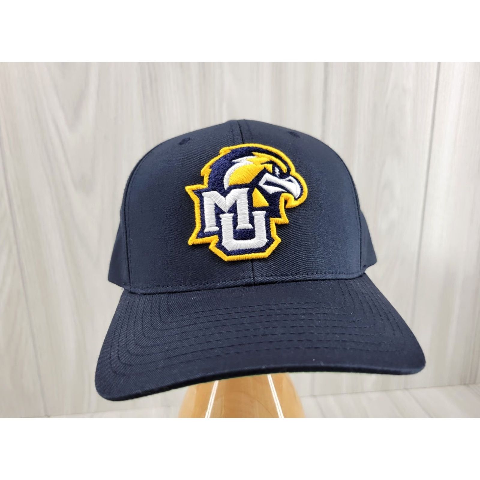 Vintage Marquette Golden Eagles Navy Blue Hat Strapback Pacific Headwear Size ONE SIZE - 3 Thumbnail