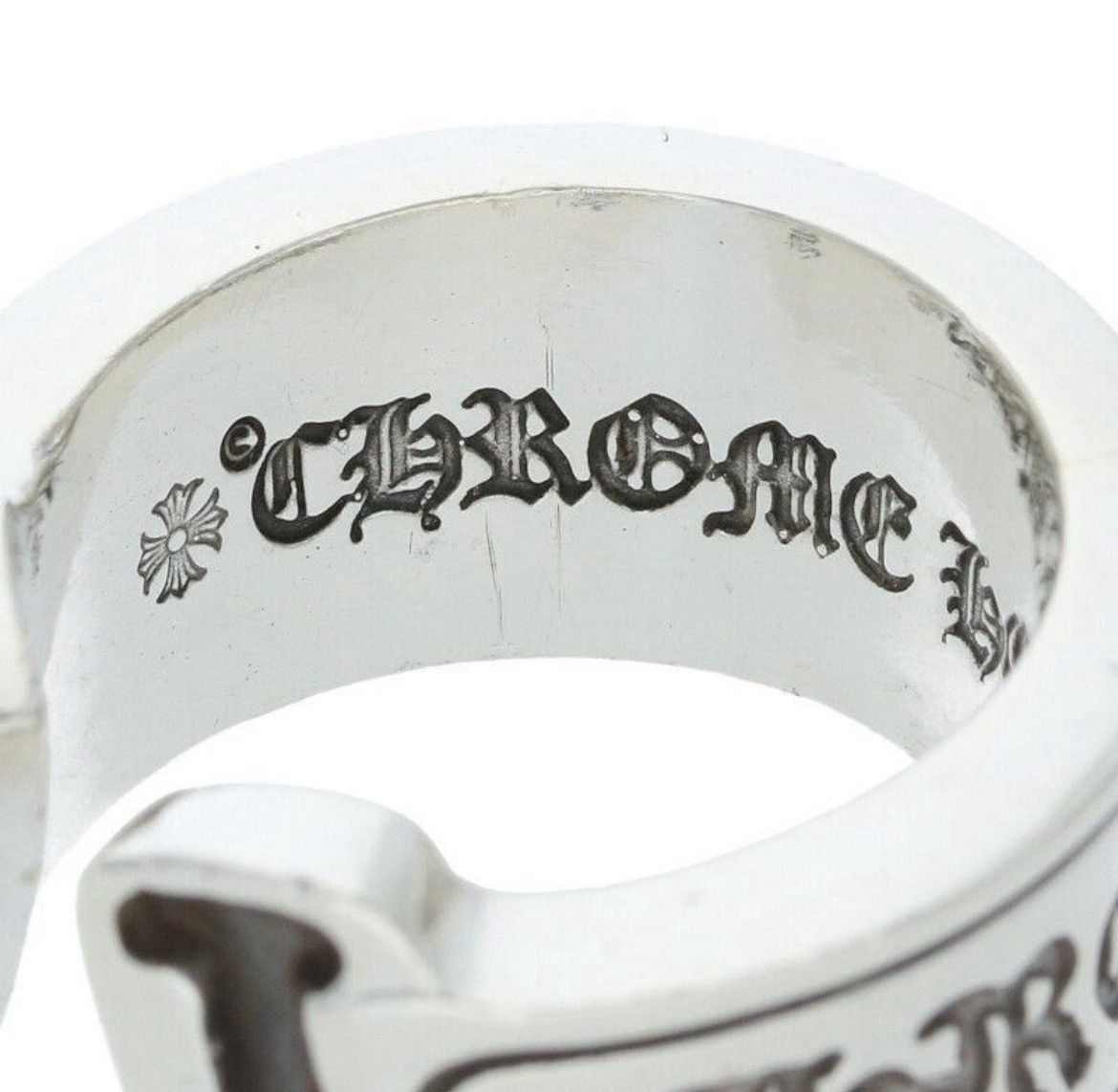 Chrome Hearts Chrome Hearts Large Scroll Label Silver Ring Size ONE SIZE - 3 Thumbnail