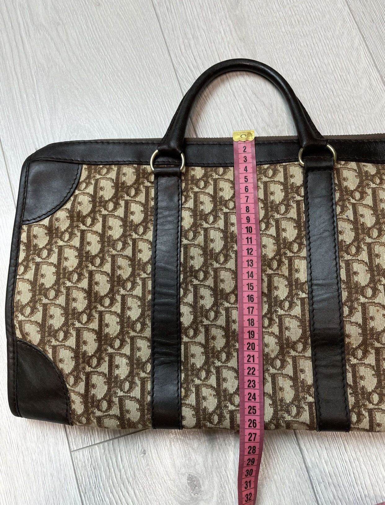 Dior × Vintage Christian Dior 90s vintage travel hand bag Oblique Monogram Size ONE SIZE - 20 Thumbnail