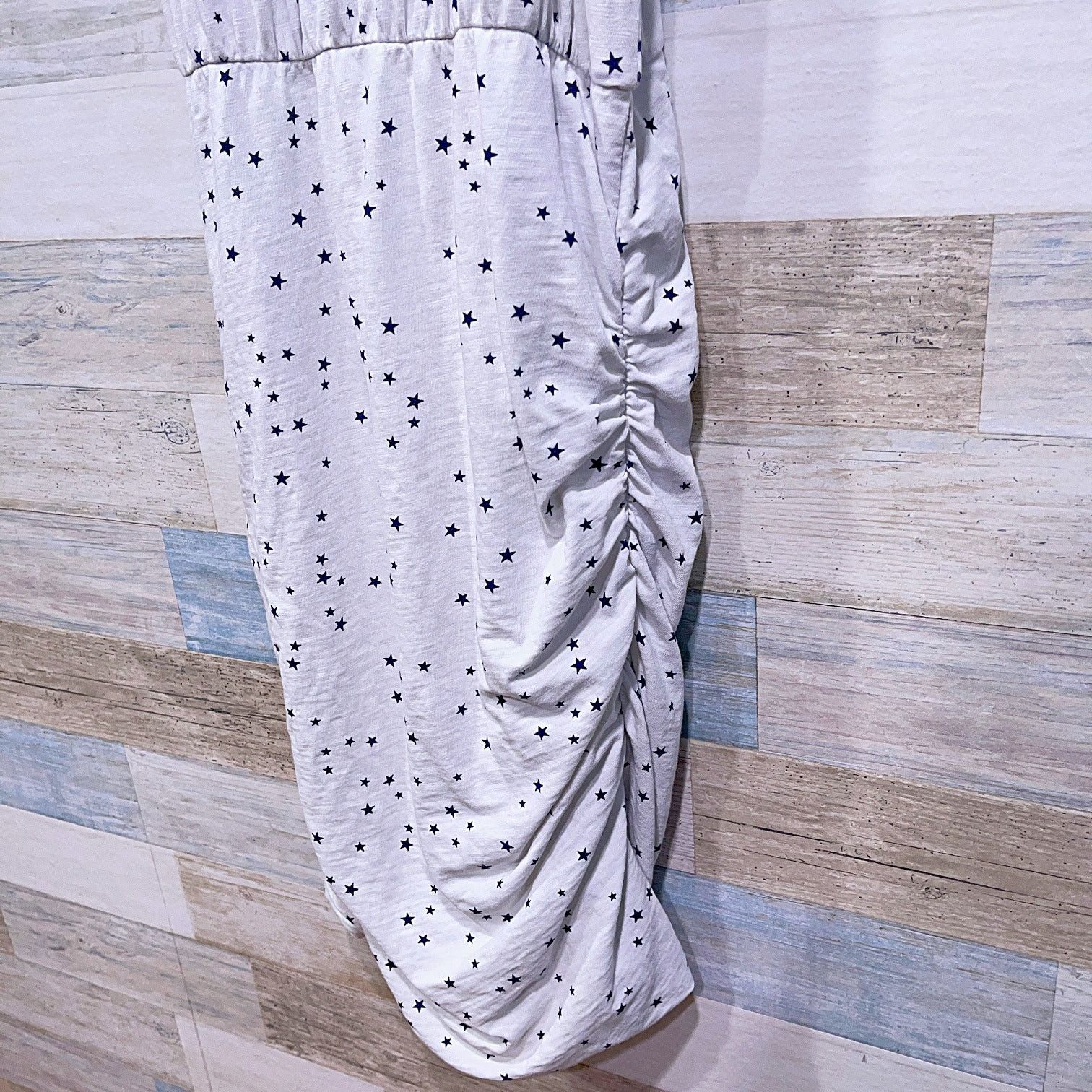 Other Sundry Ruched Blouson Tank Dress White Navy Blue Stars M 2 Size M / US 6-8 / IT 42-44 - 3 Thumbnail