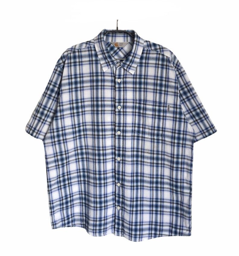 Carhartt Carhartt Short Sleeve Plaid Shirt Men's XXL Size US XXL / EU 58 / 5 - 1 Thumbnail