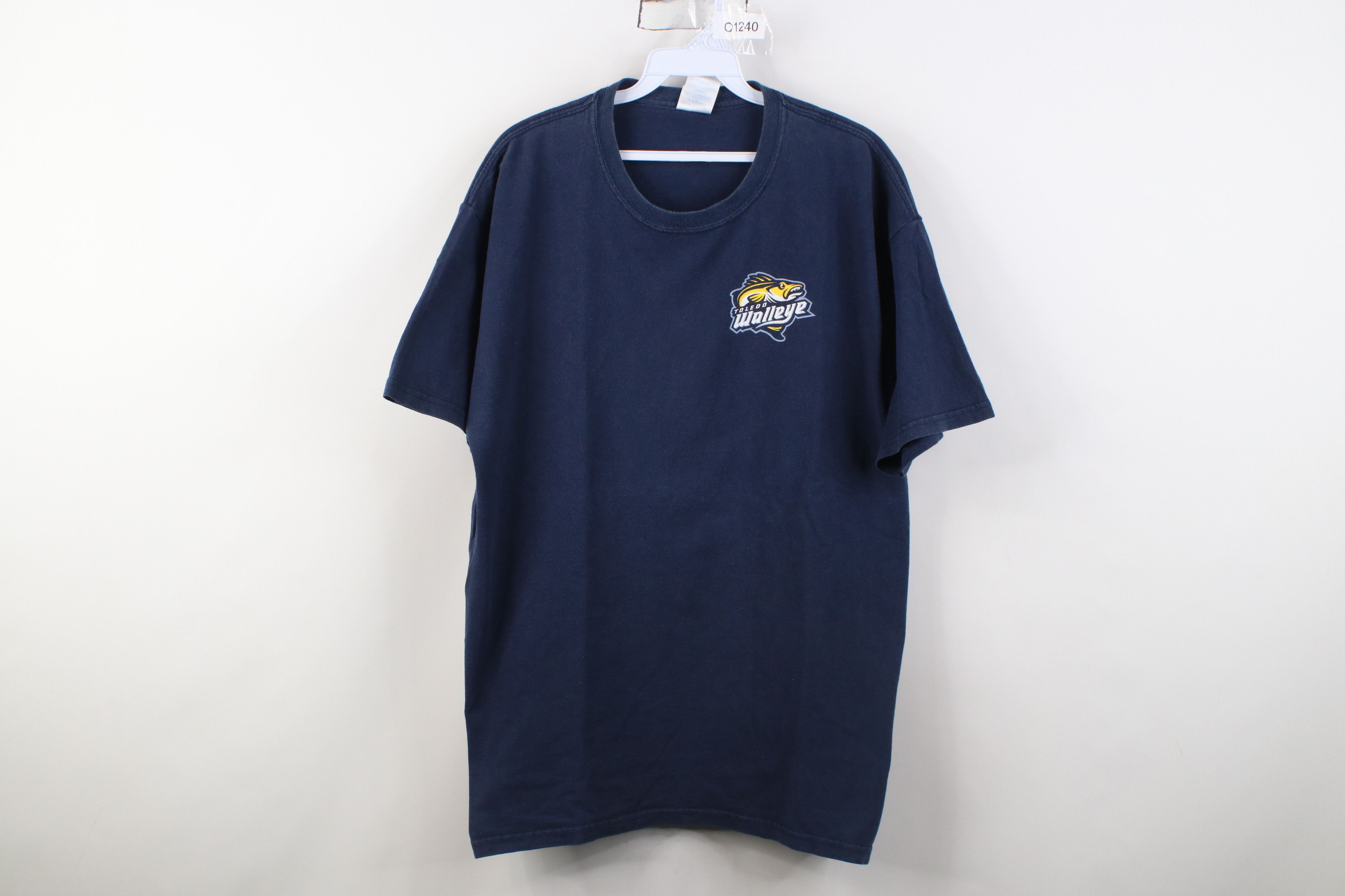 Vintage Vintage Y2K Minor League Toledo Walleye Hockey T-Shirt Blue Size US L / EU 52-54 / 3 - 1 Thumbnail