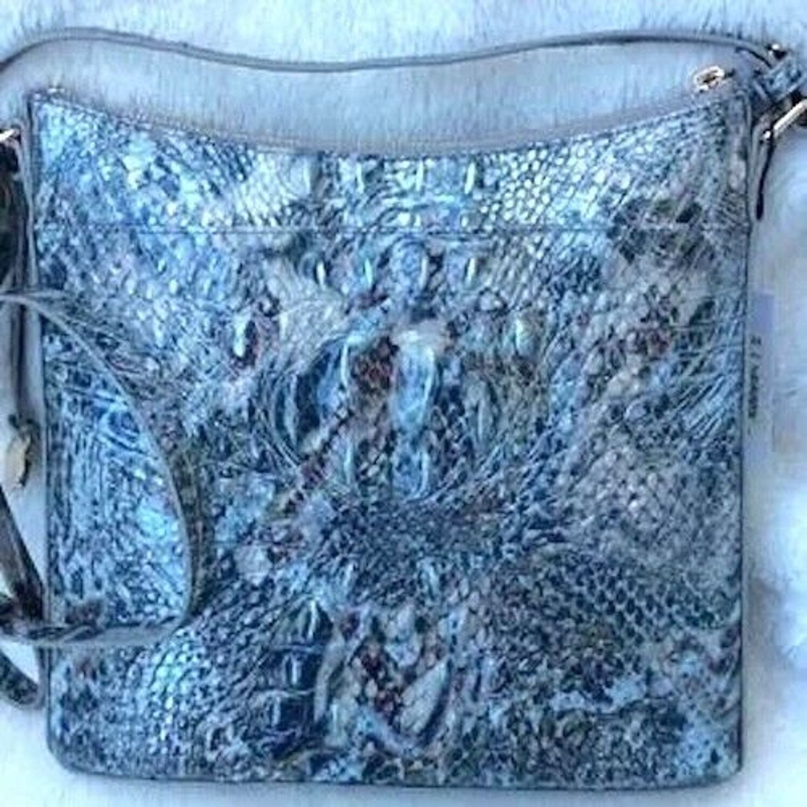 BRAHMIN Brahmin Crossbody Color: Icy Python Melbourne 10" by 10" NWT Size ONE SIZE - 5 Thumbnail