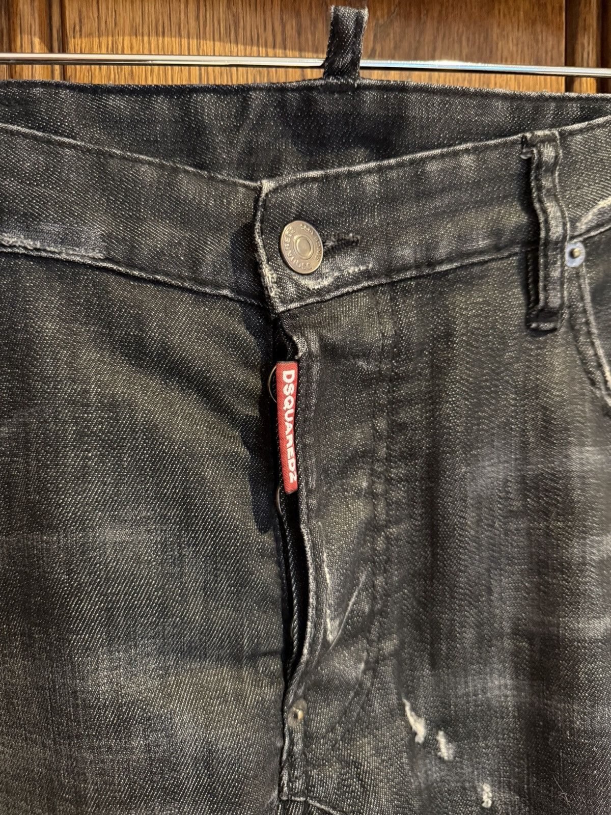 Dsquared2 FW16 Dsquared2 destroyed biker denim jeans grey black 50 Size US 34 / EU 50 - 13 Thumbnail