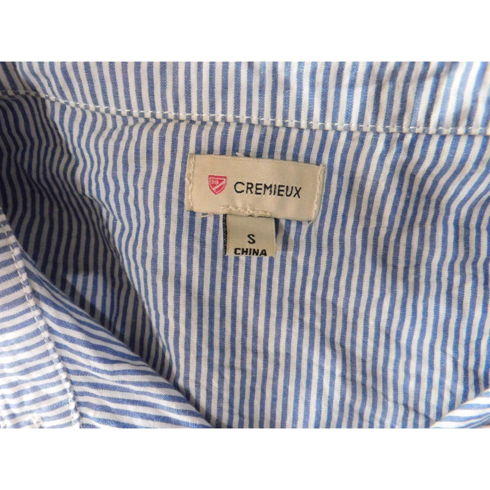 Cremieux Cremieux Women Button-Up Shirt Small Blue Striped Casual Long Sleeve Size S / US 4 / IT 40 - 4 Thumbnail