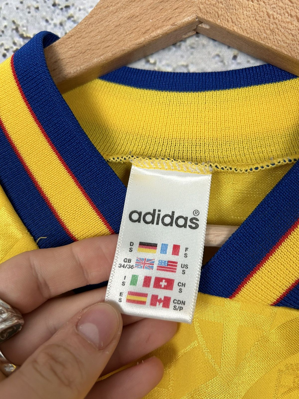 Vintage Sweden Adidas 90s Rare Soccer Jersey Football