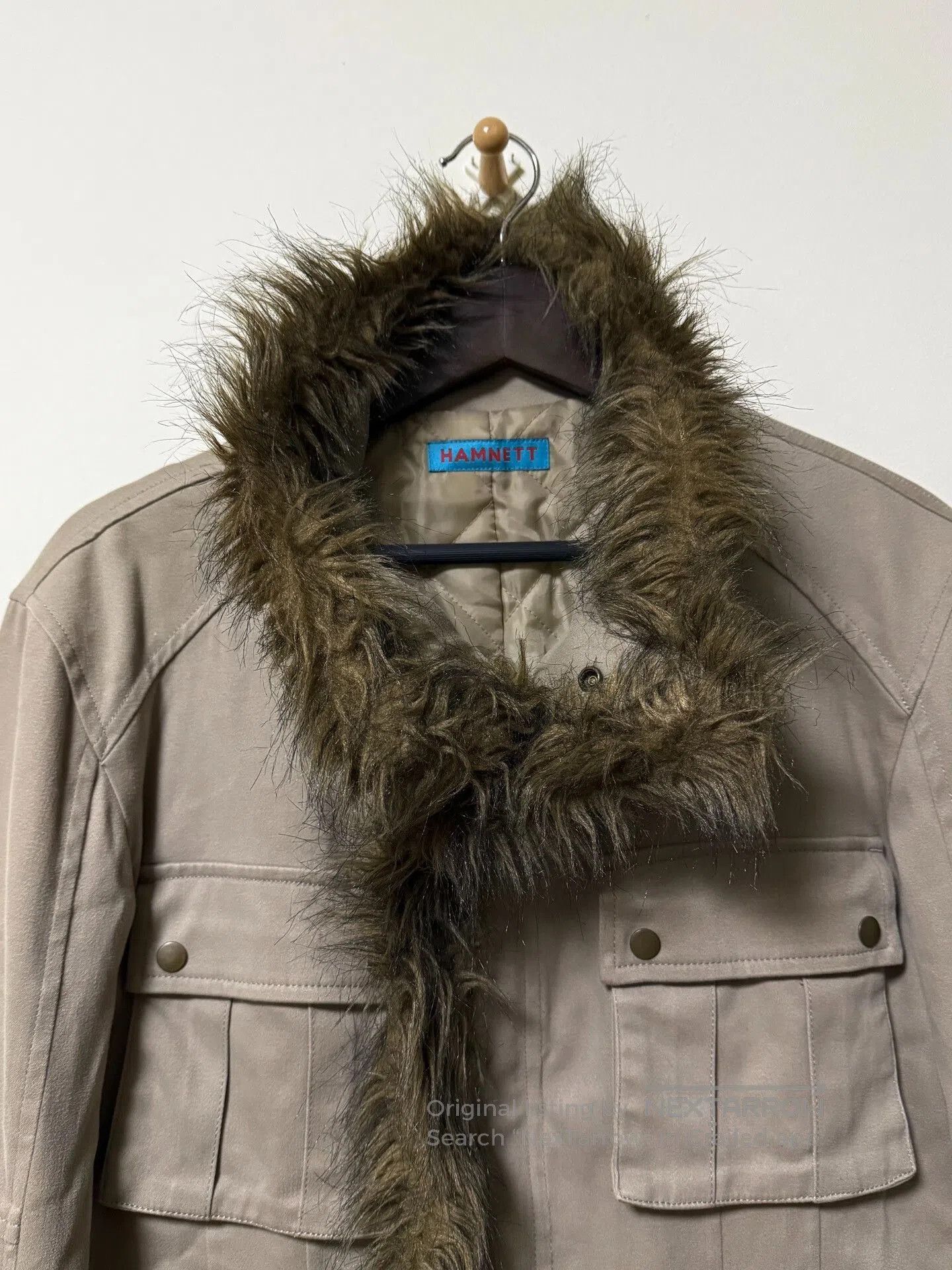 Katharine Hamnett London Katharine Hamnett Vintage Fur Collar Jacket. Size US L / EU 52-54 / 3 - 3 Thumbnail