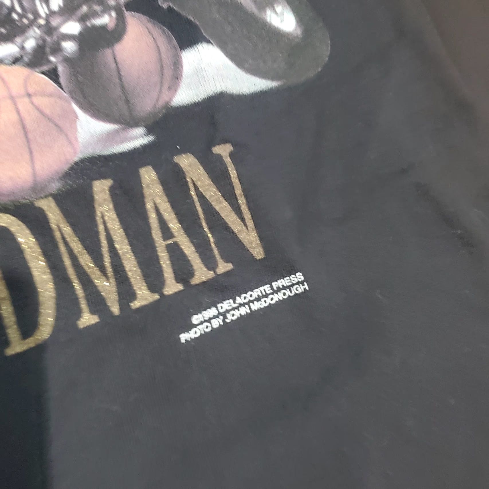 Vintage VINTAGE Dennis Rodman Bad As I Wanna Be Promo T Shirt Sz L 1996 Chicago Bulls Tee Black Adult Unisex MURINA Shirt Men’s Womens? Size US L / EU 52-54 / 3 - 4 Thumbnail