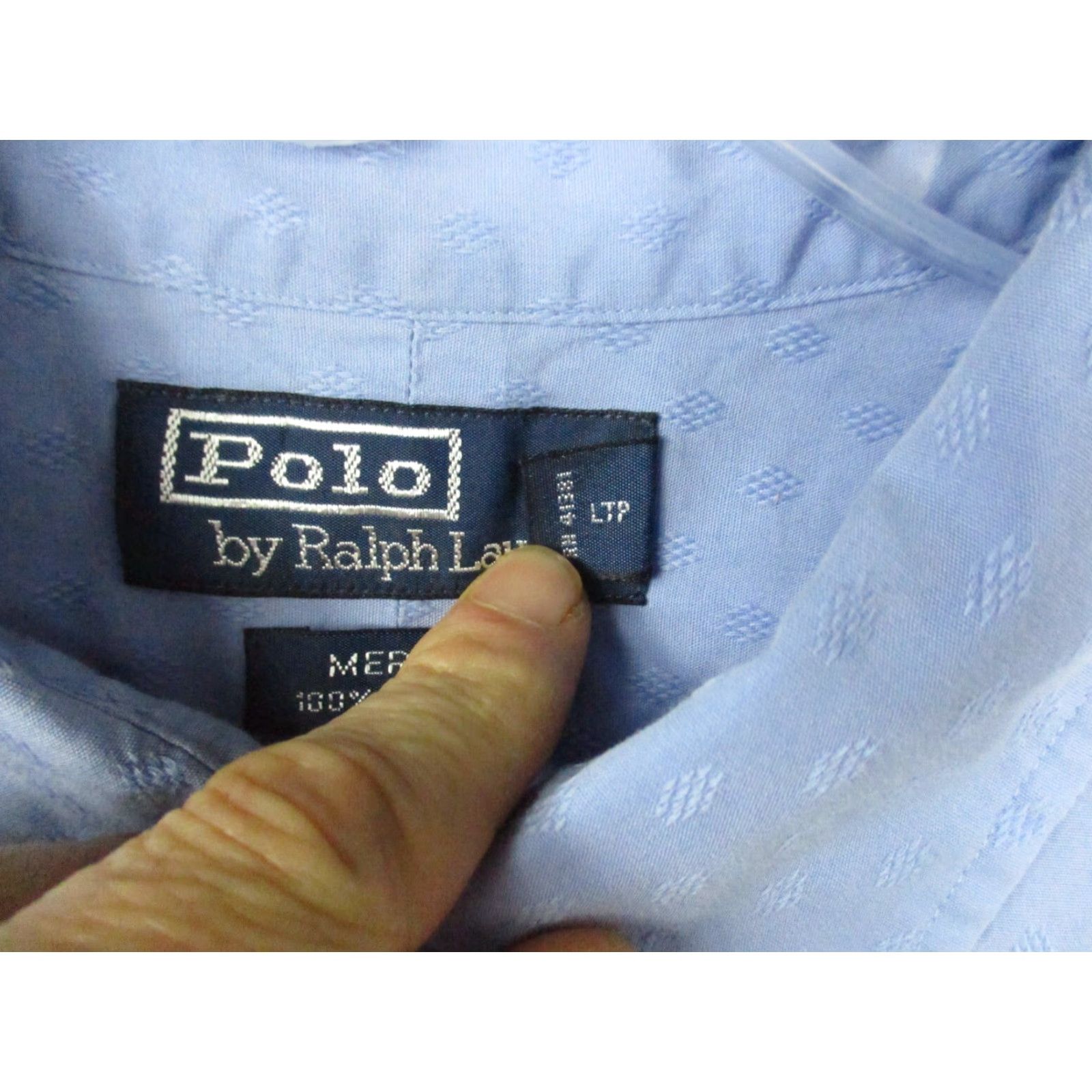 Polo Ralph Lauren Polo Ralph Lauren Shirt XL Men Merrin Button-Up Long Sleeve Cotton Blue Size US XL / EU 56 / 4 - 5 Thumbnail