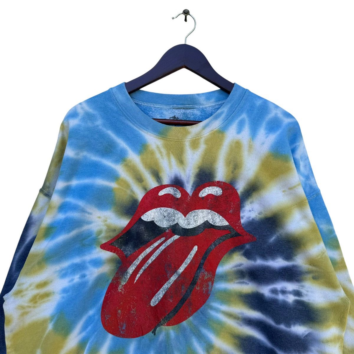 Band Tees × Bravado × The Rolling Stones Tye Dye Rolling Stone Band Sweatshirt Size US L / EU 52-54 / 3 - 3 Thumbnail